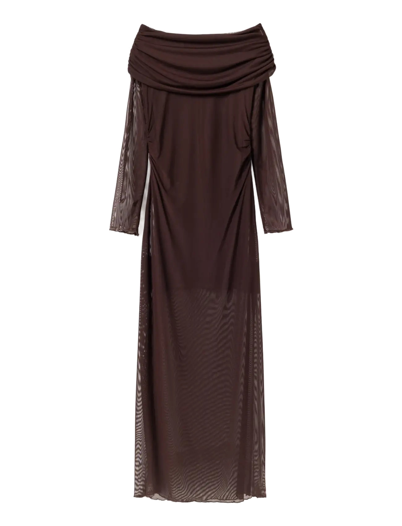 Noella - N-Melani LS Dress - maxi dresses - dark chocolate - 2
