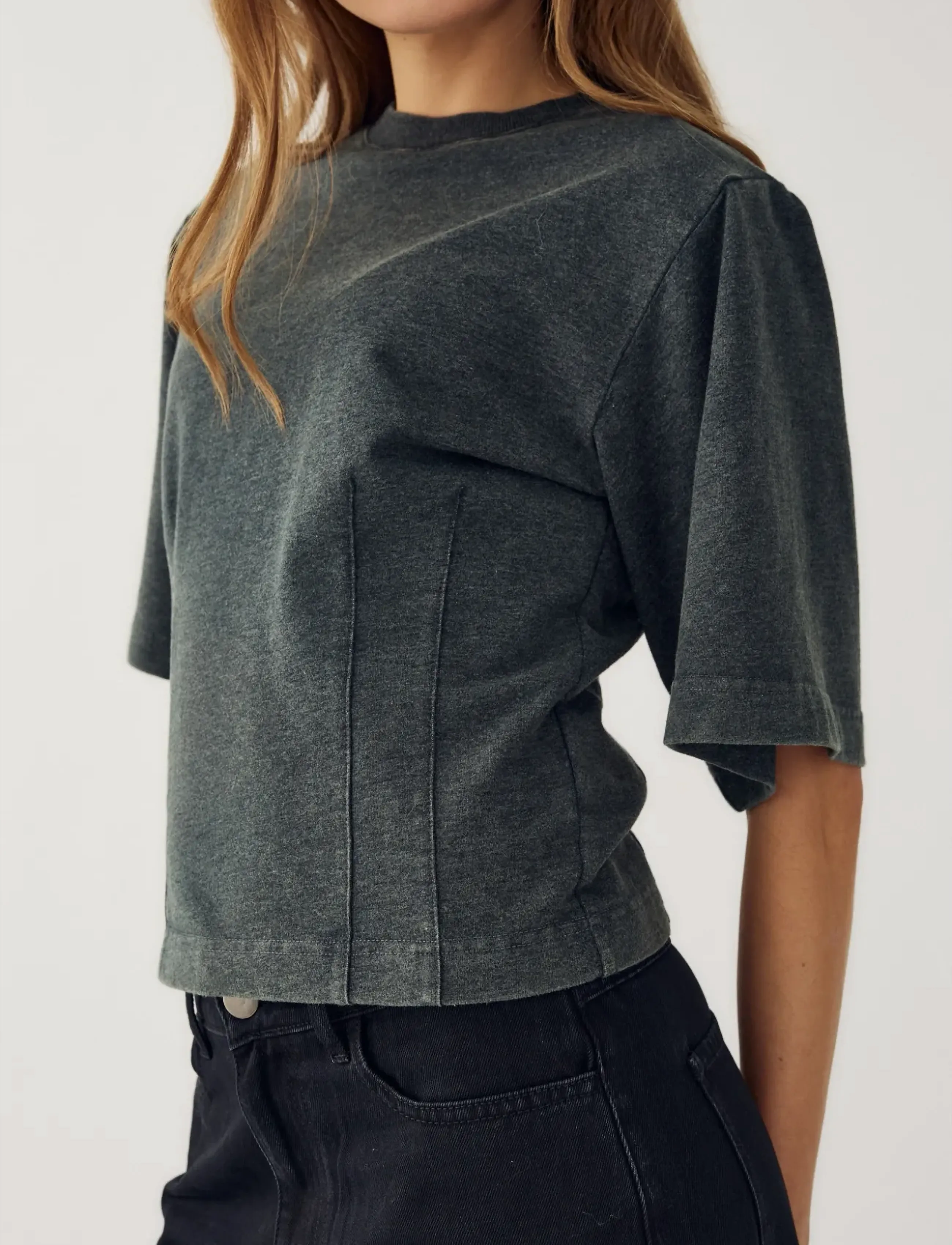 Noella N-Marigold T-shirt - T-shirts & Toppar - GREY WASH / grey