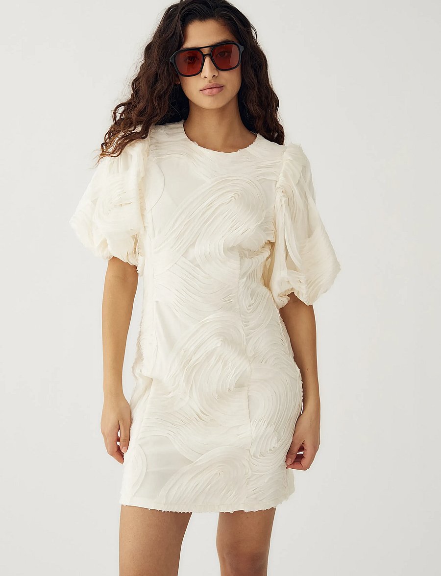 Noella - N-Michaela Dress - cocktailkjoler - ivory - 3