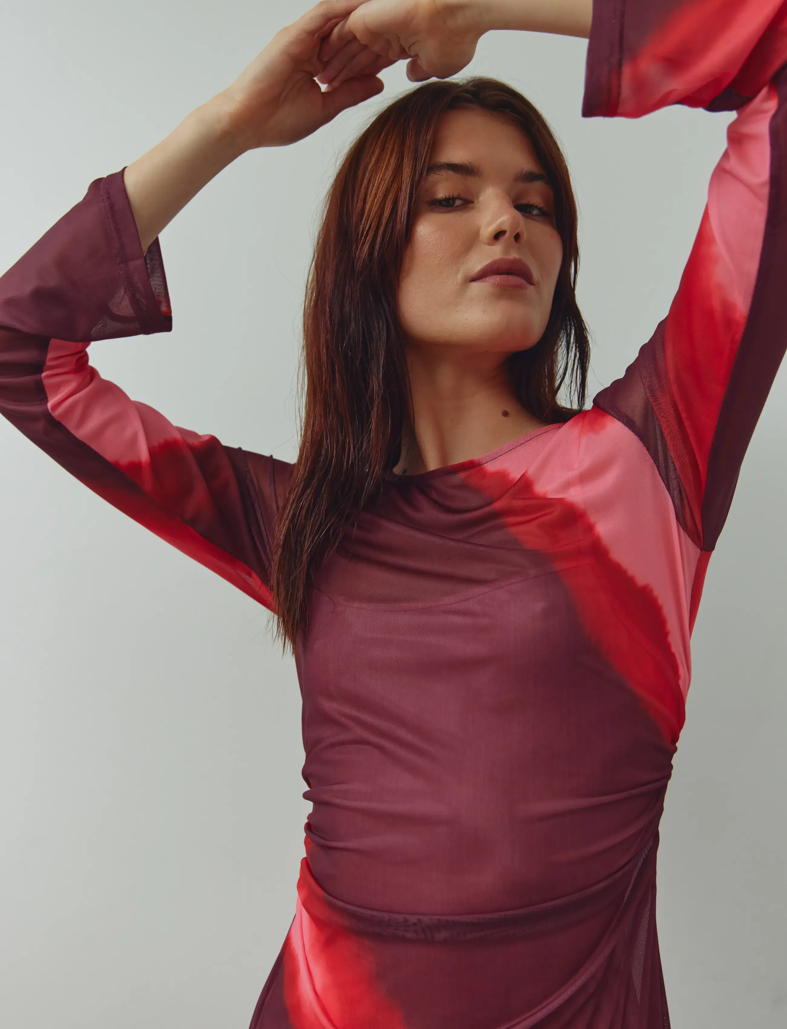 Noella N-Laurette Dress - Stramme kjoler - DIVINITY PRINT / pink/rose