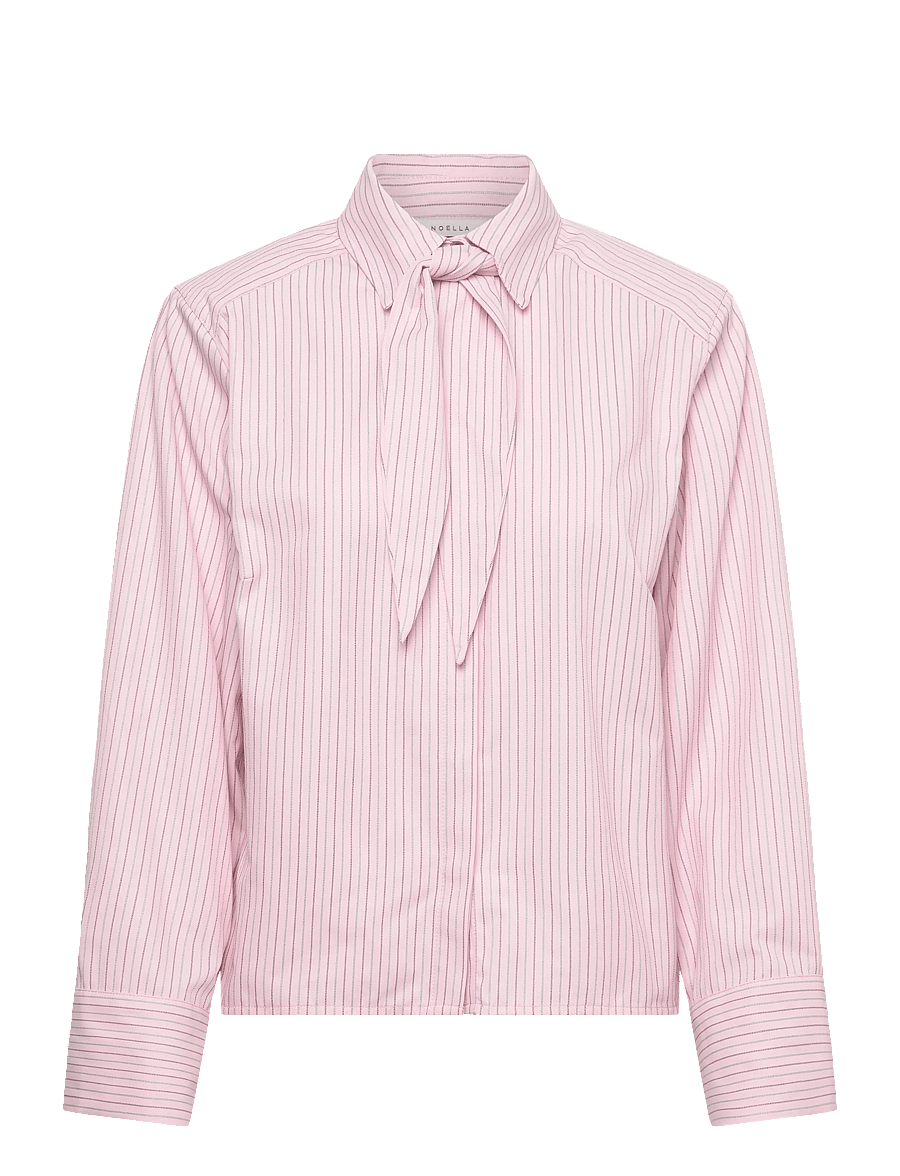 Noella - N-Myra Shirt - langærmede skjorter - donnie blush stripe - 1