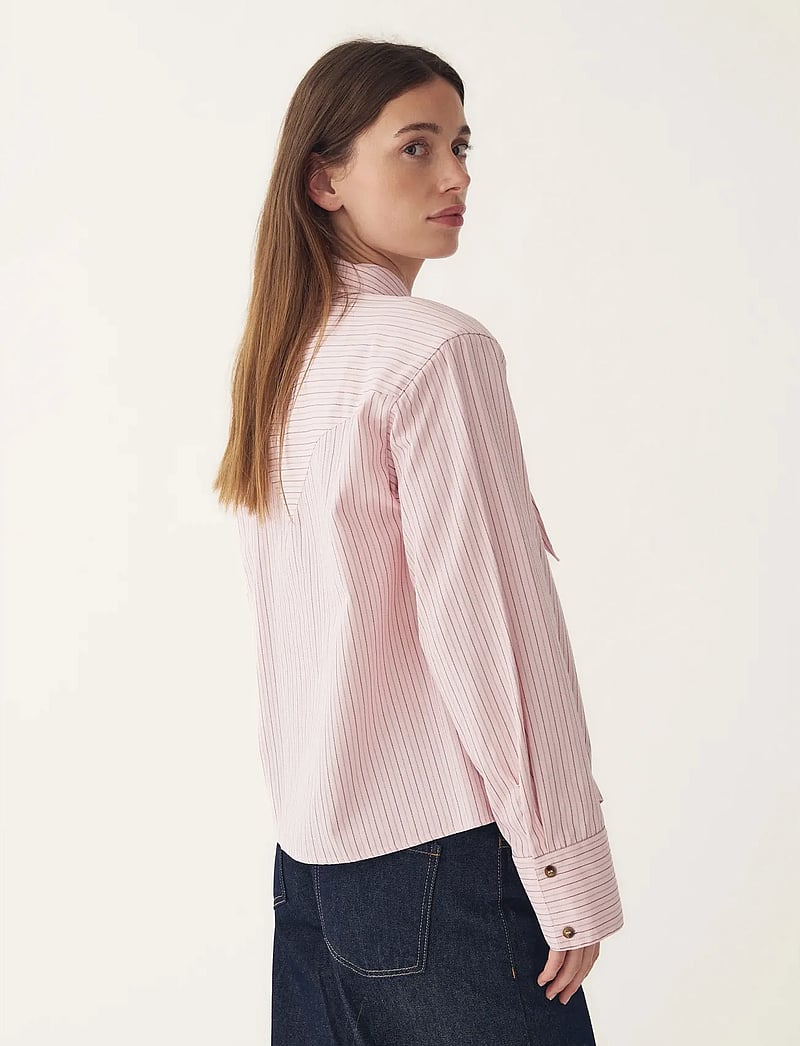 Noella - N-Myra Shirt - langærmede skjorter - donnie blush stripe - 4