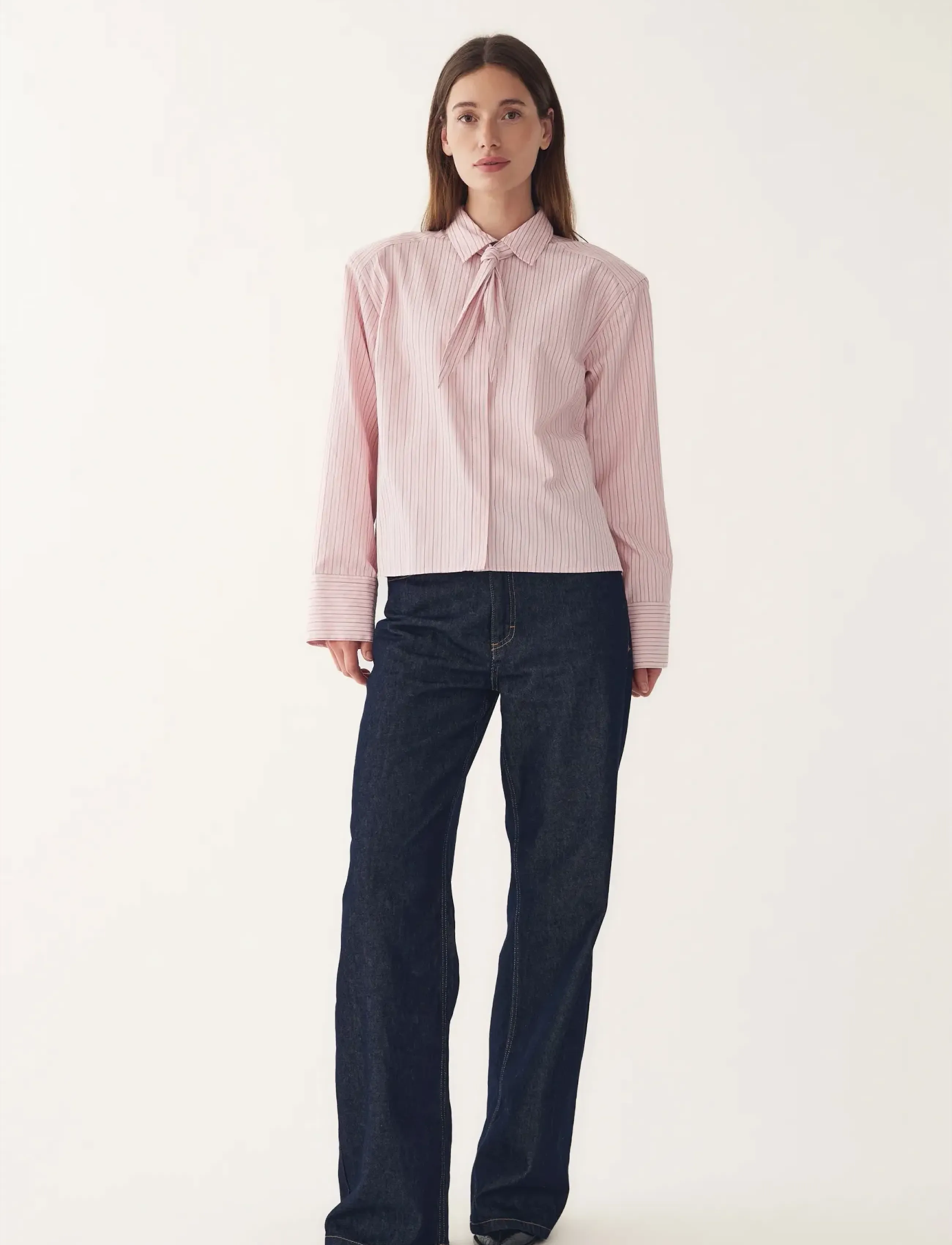 Noella - N-Myra Shirt - marškiniai ilgomis rankovėmis - donnie blush stripe - 5