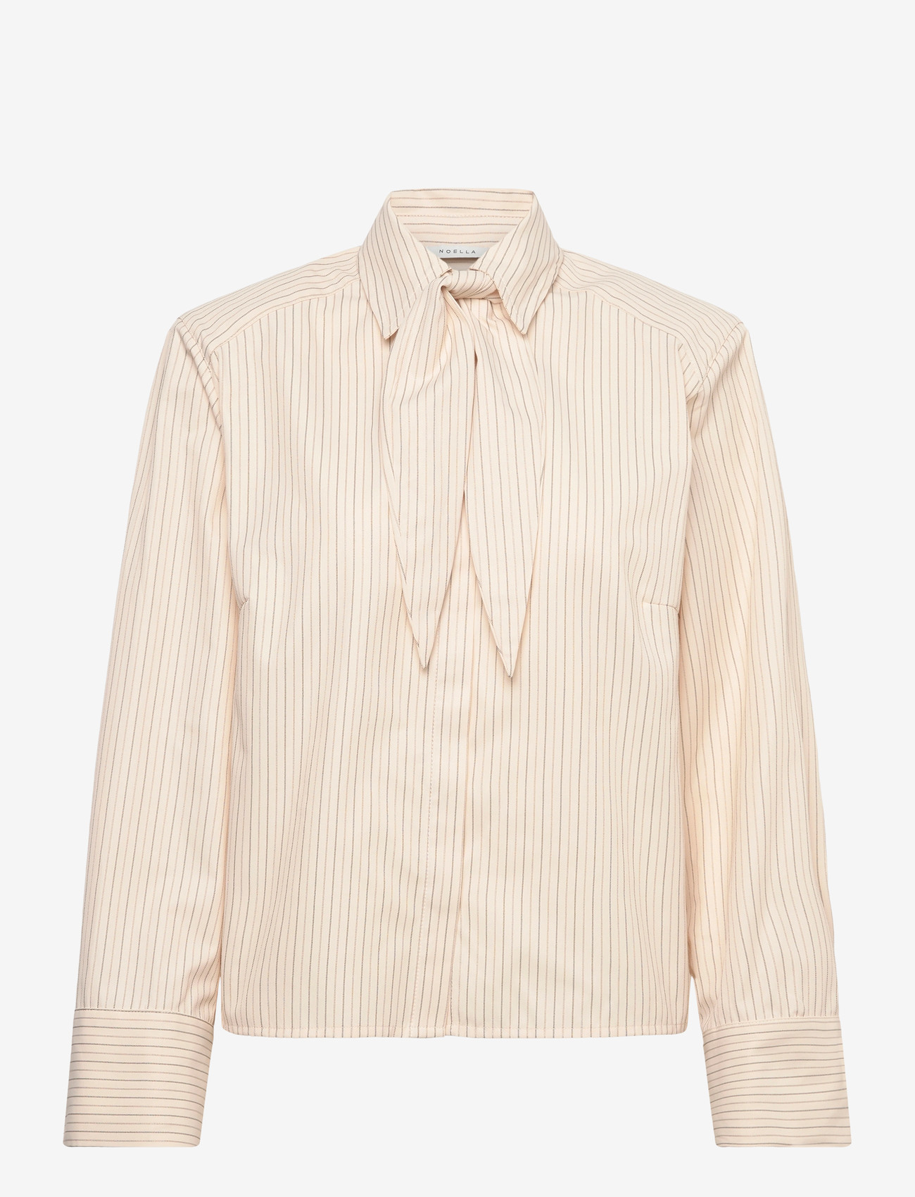 Noella - N-Myra Shirt - pikkade varrukatega särgid - donnie cream stripe - 1