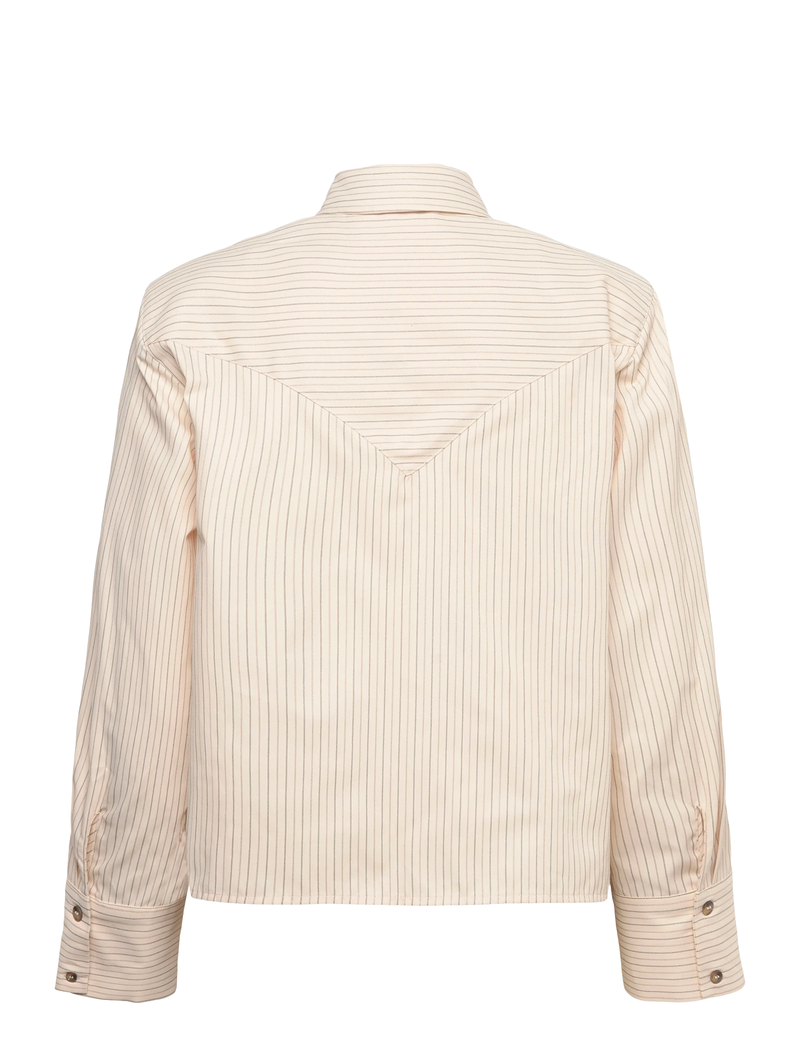 Noella - N-Myra Shirt - langerma skyrtur - donnie cream stripe - 2