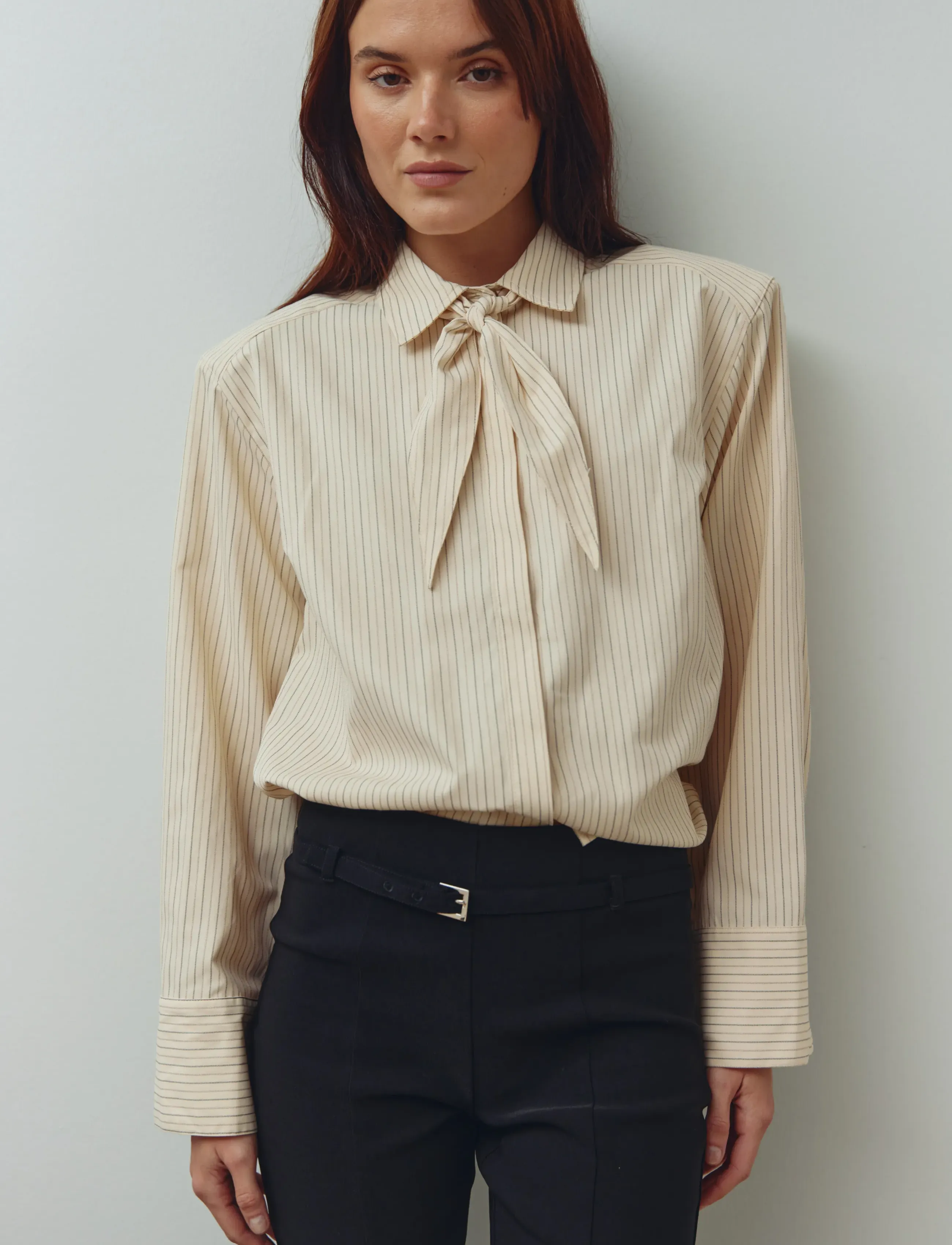 Noella N-Myra Shirt - Shirts - DONNIE CREAM STRIPE / cream