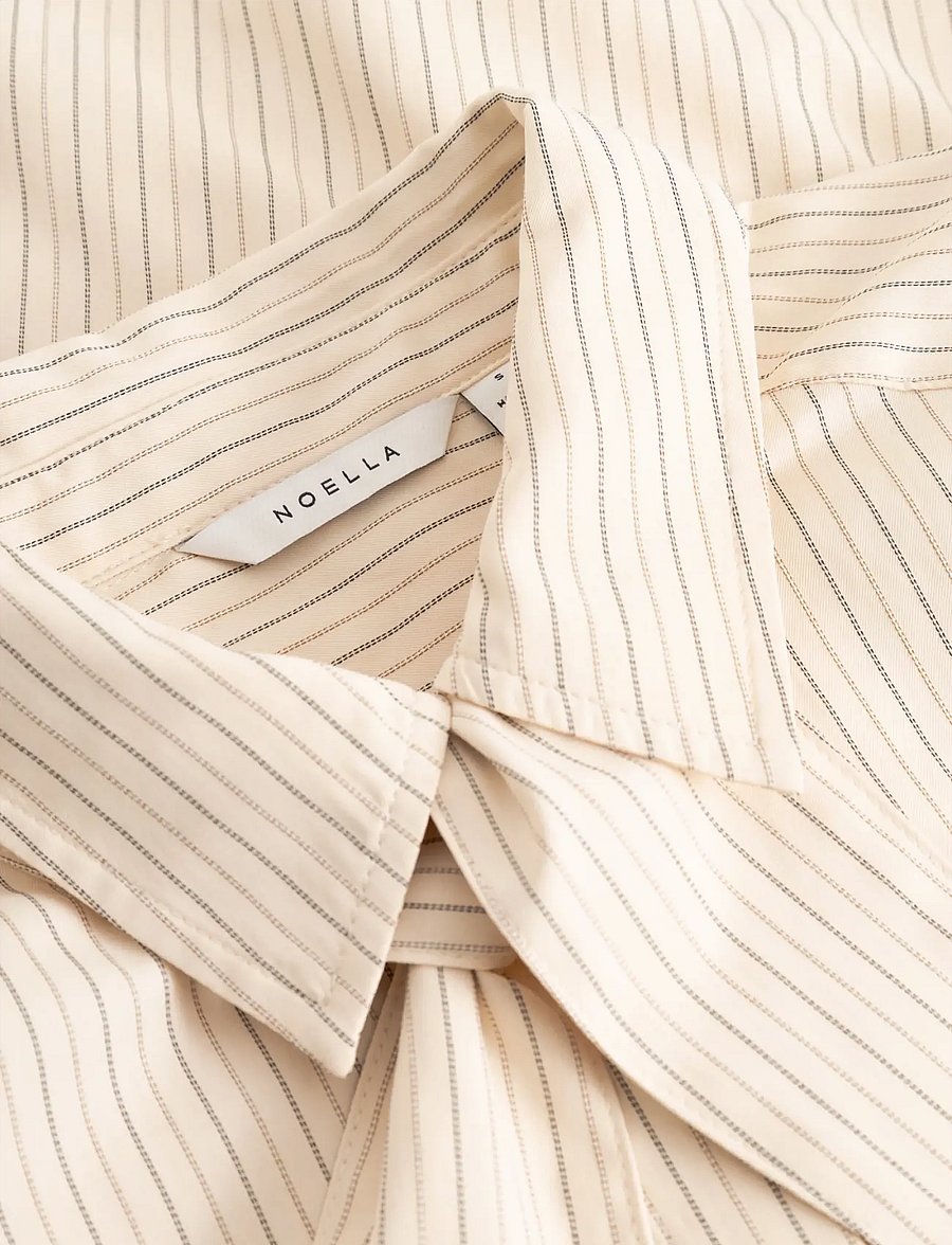 Noella - N-Myra Shirt - langærmede skjorter - donnie cream stripe - 3