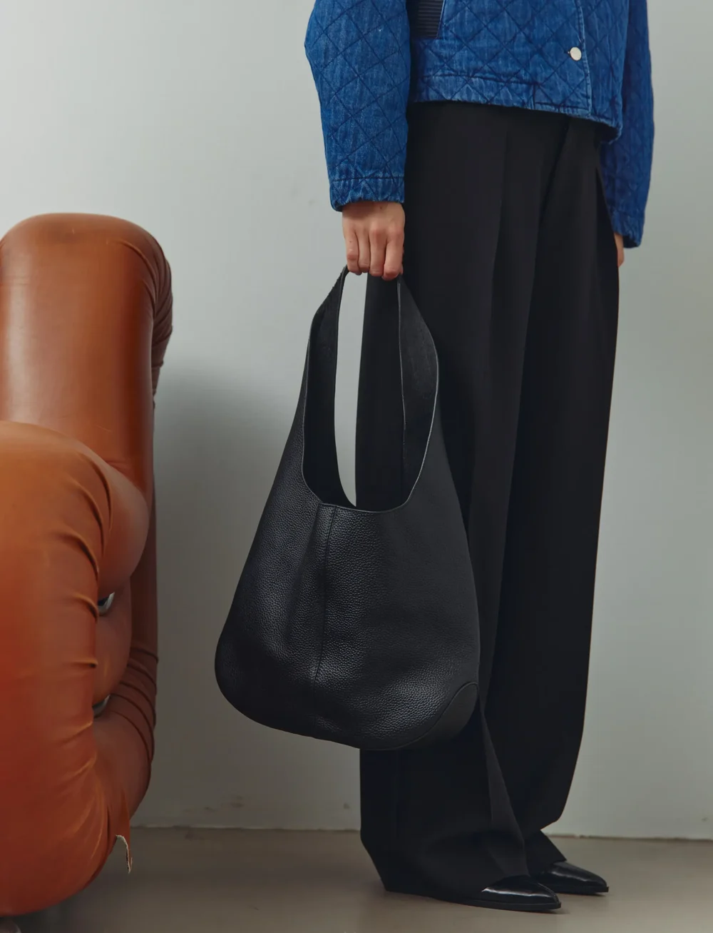 Noella - Mylah Bag - shoppingväskor - black real leather - 5