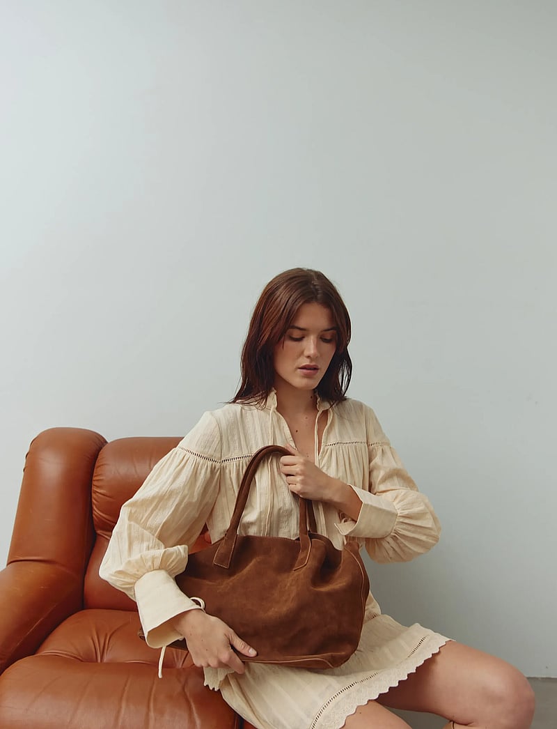 Noella - Mallory Bag Real Suede - chocolate brown - 0