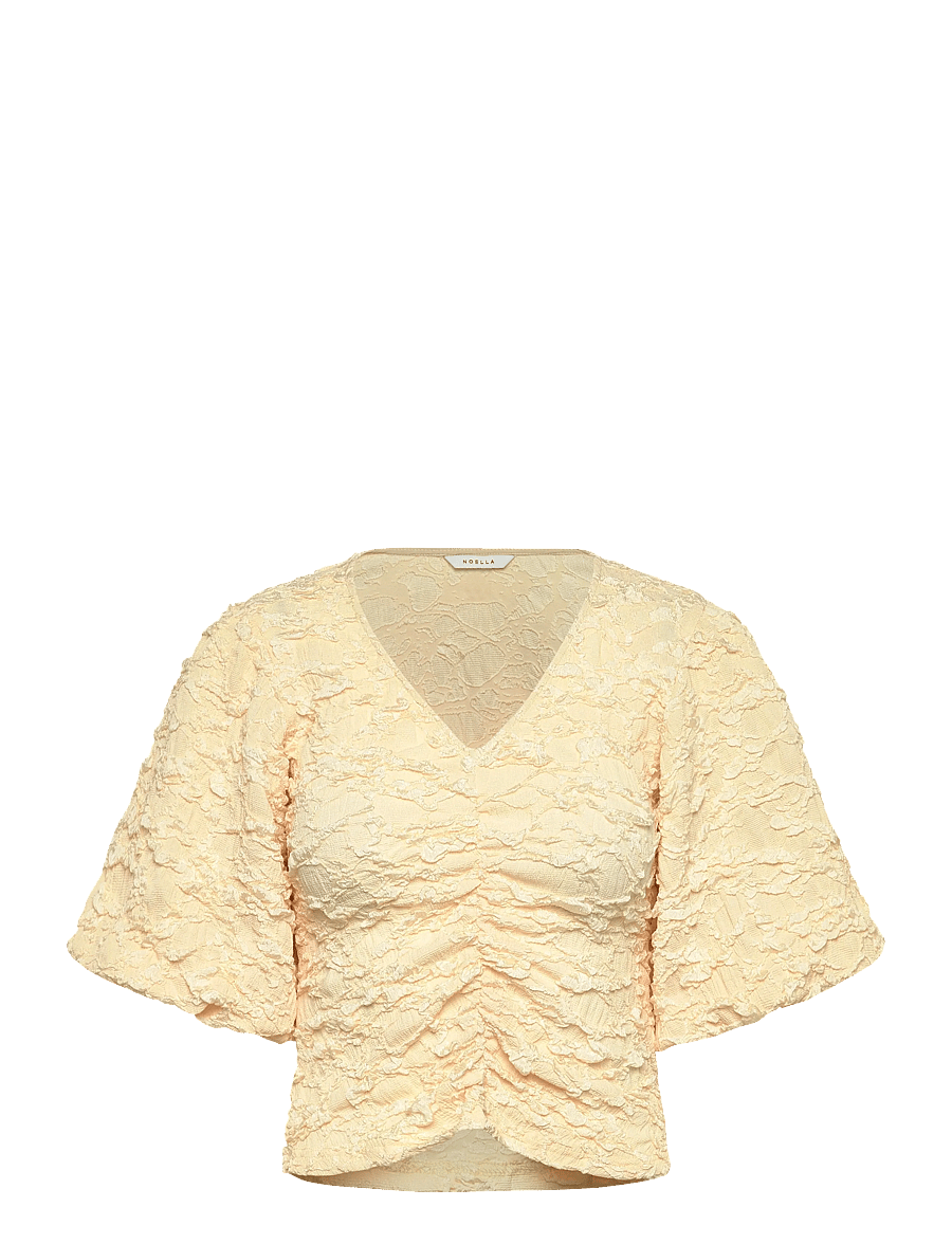 Noella - N-Mykah Top - któtkie bluzki - butter yellow - 1