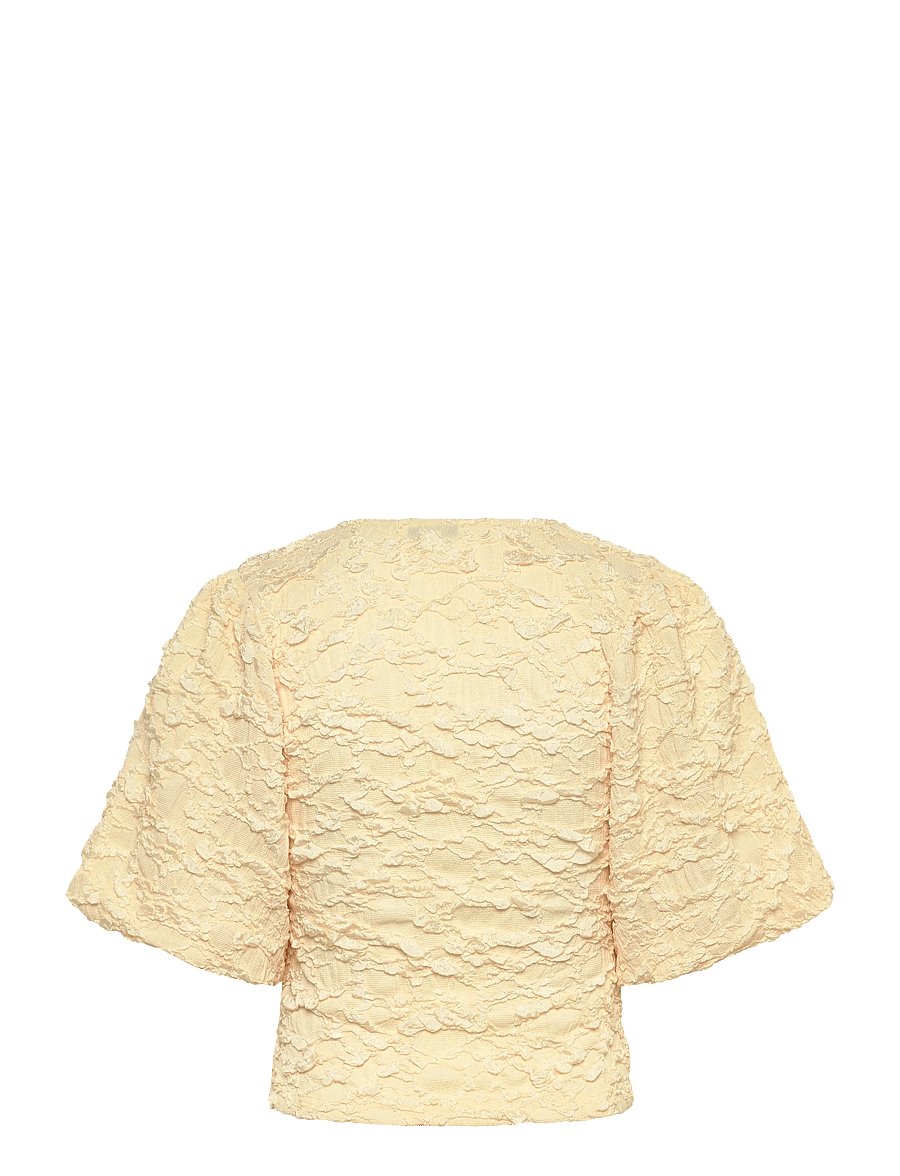 Noella - N-Mykah Top - któtkie bluzki - butter yellow - 2