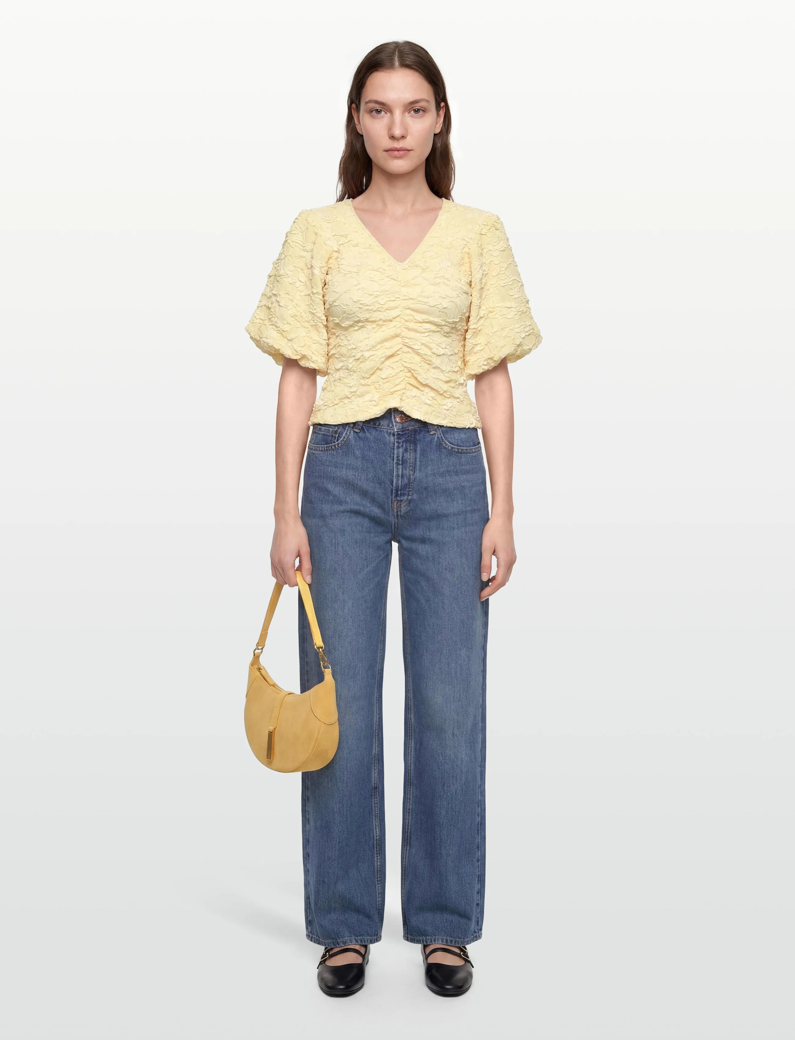 Noella N-Mykah Top - Crop tops - BUTTER YELLOW / yellow
