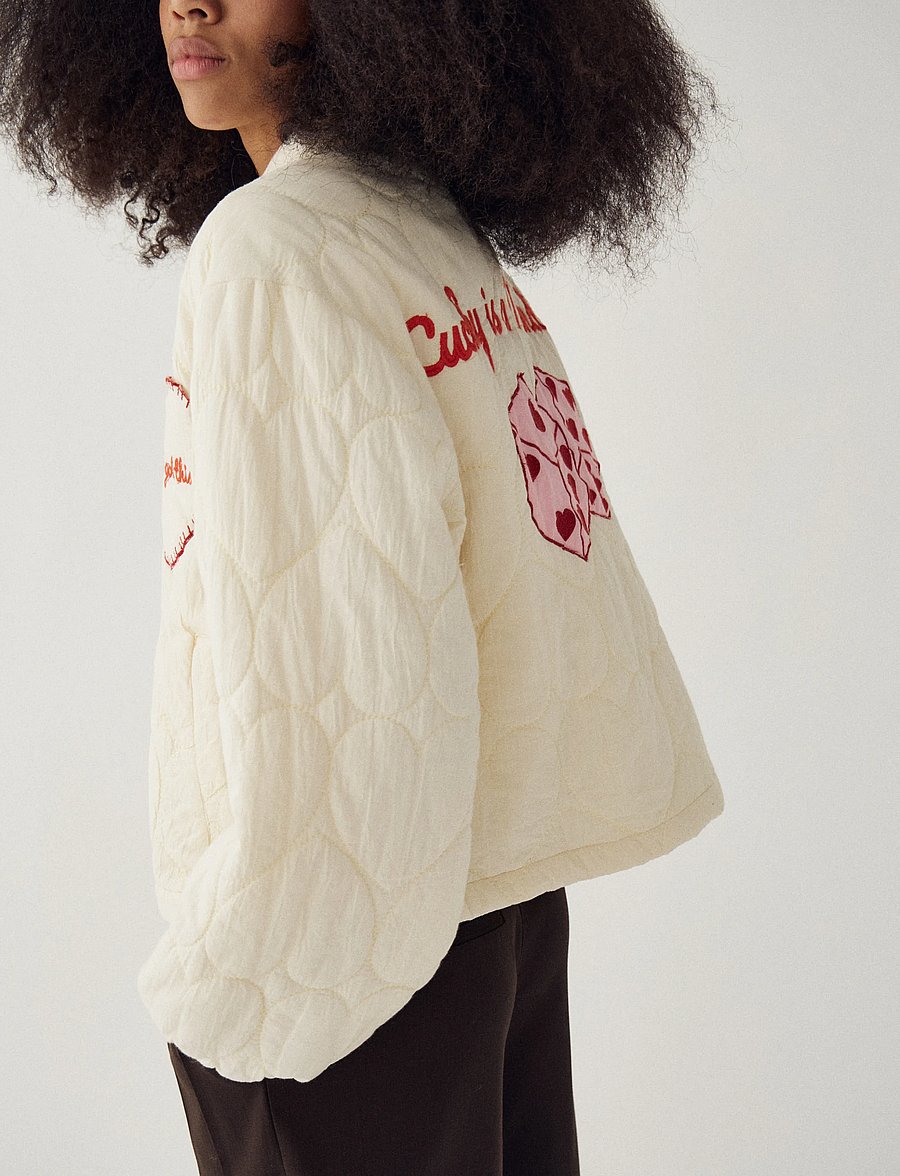 Noella - N-Mariam Jacket - quiltede jakker - alabaster - 4