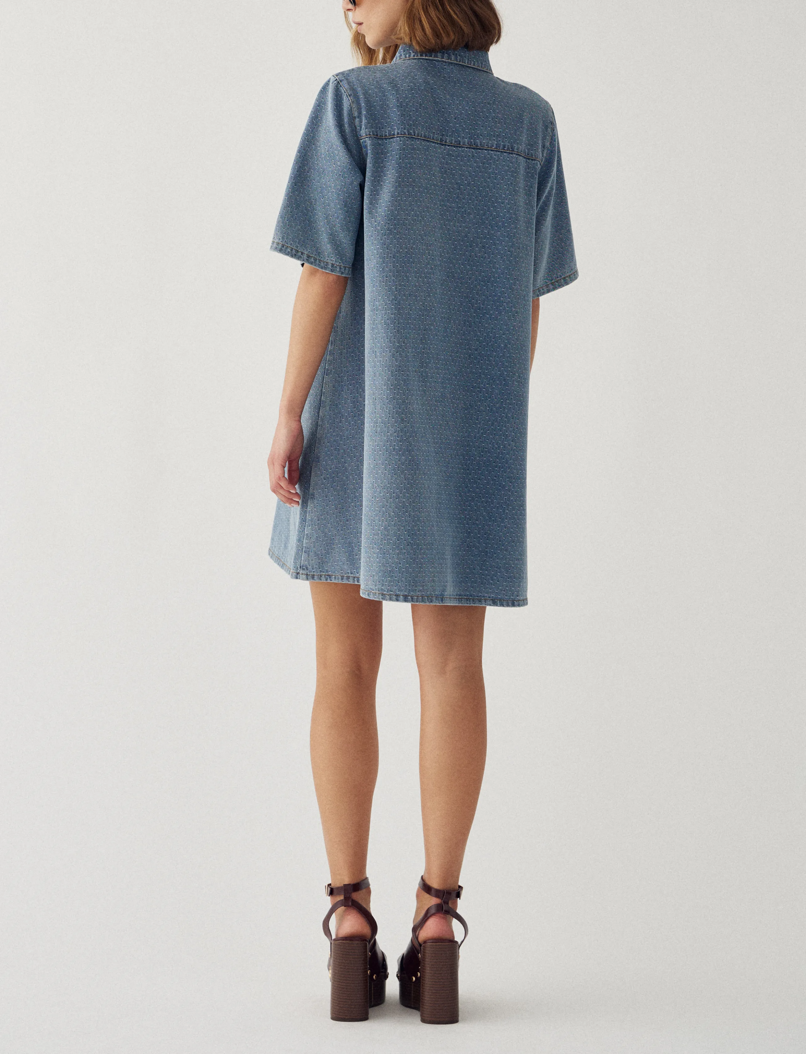 Noella - N-Jozie Z Dress - denim dresses - vintage blue wash - 3