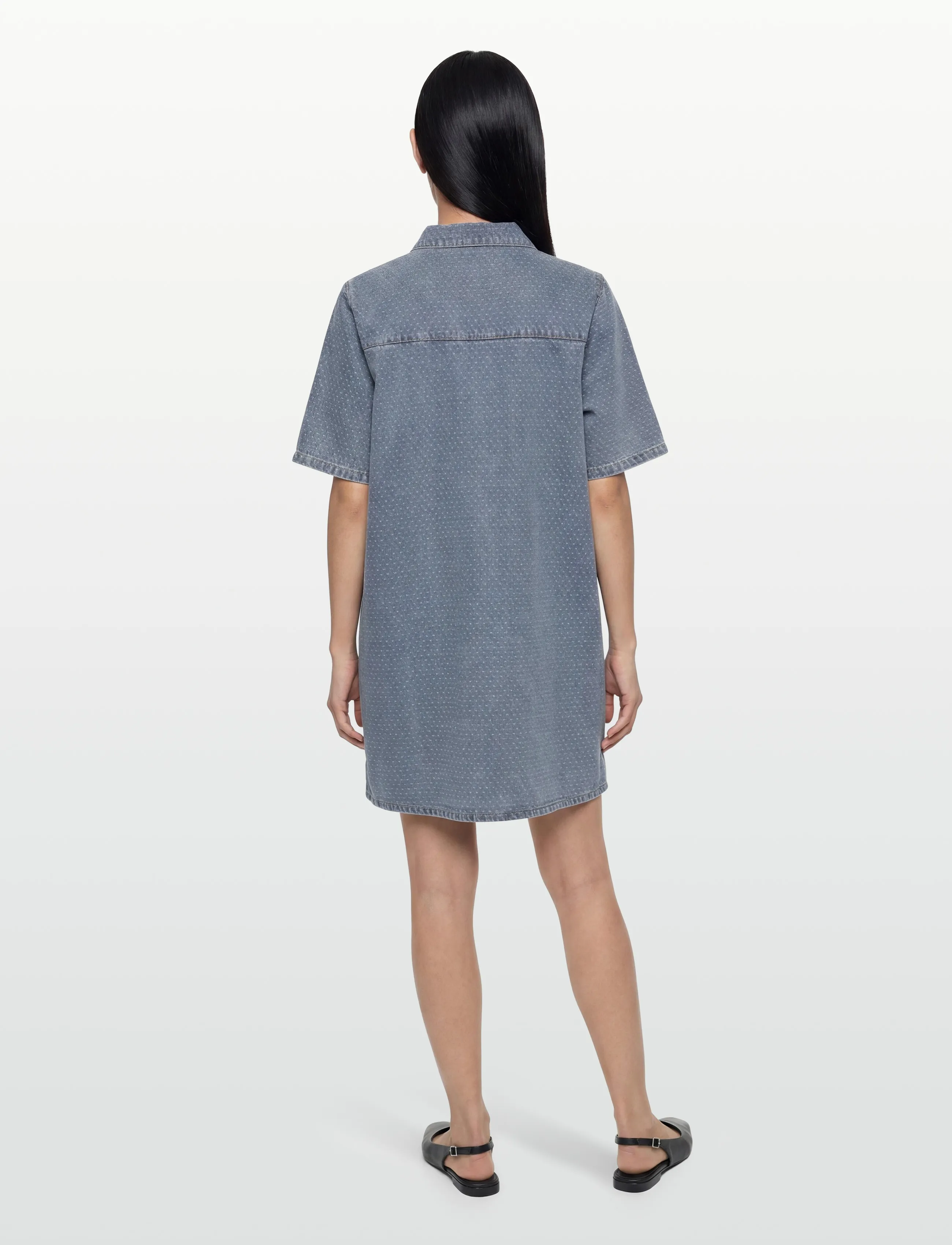 Noella - N-Jozie Z Dress - midikleidid - vintage blue wash - 4