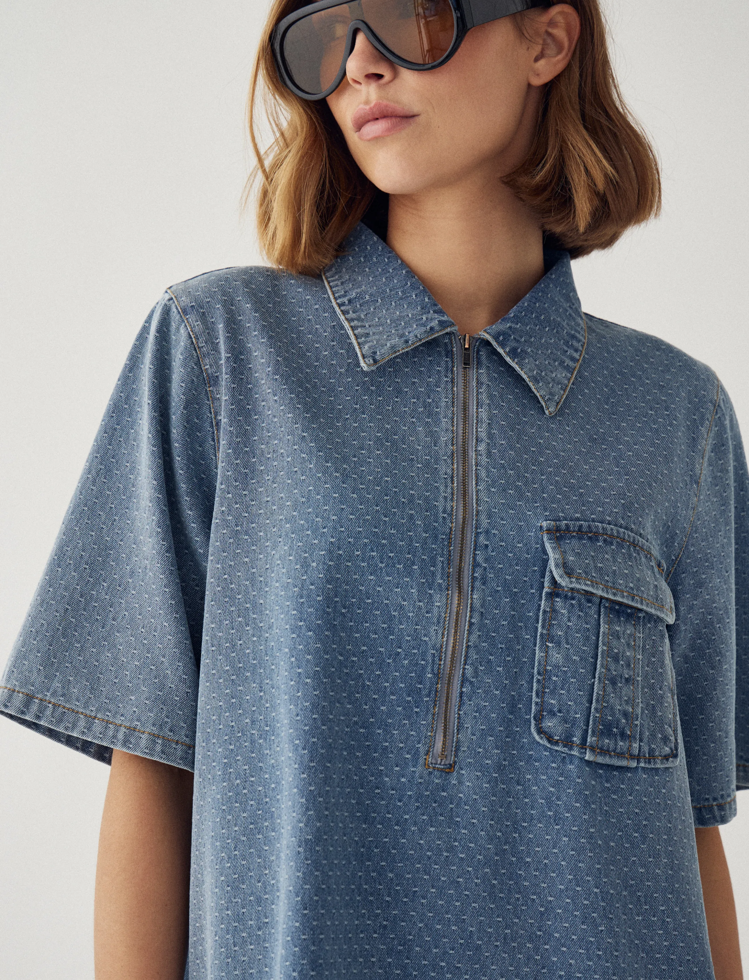 Noella - N-Jozie Z Dress - denim dresses - vintage blue wash - 5