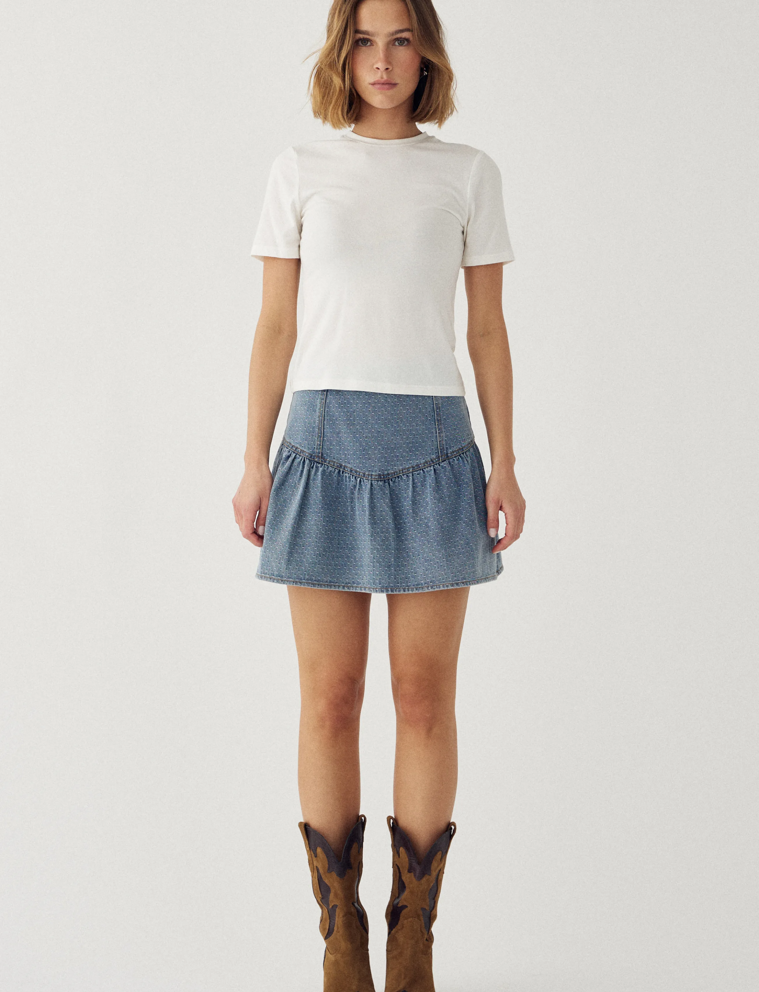 Noella N-Margey Skirt - Jeansröcke - VINTAGE BLUE WASH / blue