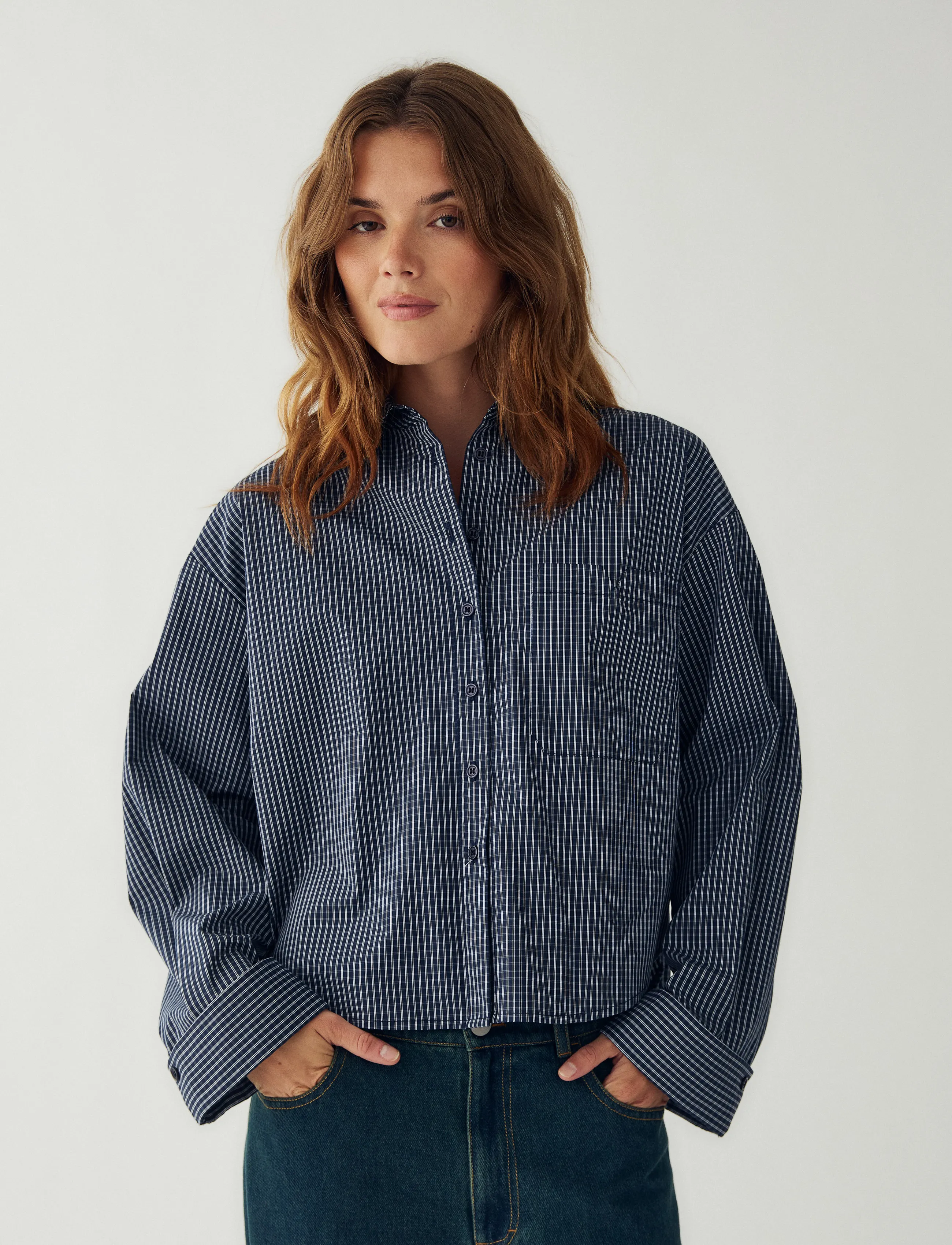Noella N-Marlon C Shirt - Langärmlige Hemden - DAVY NAVY CHECK / navy