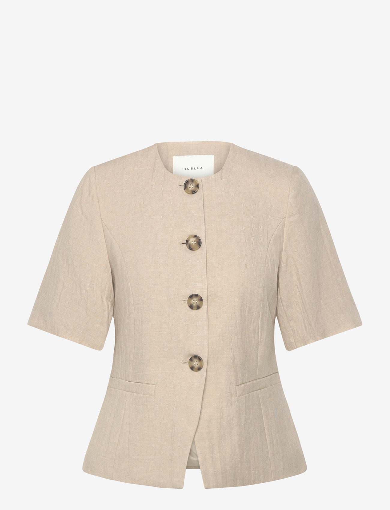 Noella - N-Kasaundra Blazer - enkeltradede blazere - oyster - 1