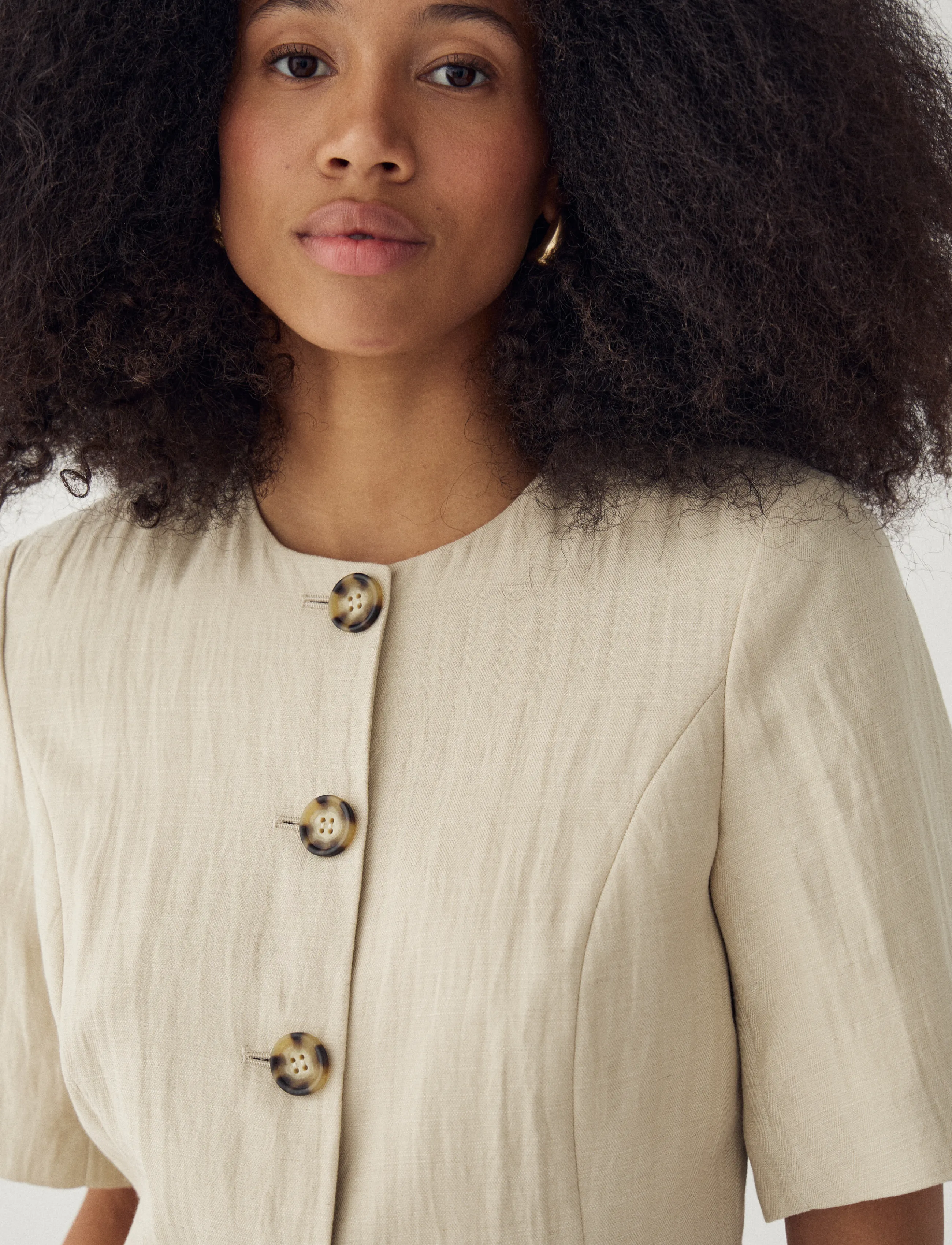 Noella - N-Kasaundra Blazer - single breasted blazers - oyster - 4