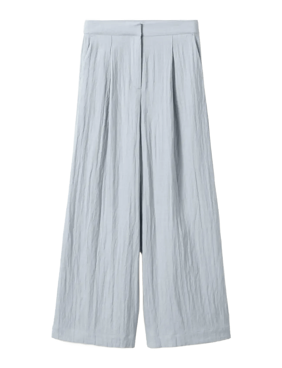 Noella - N-Kazia MW Pants - hosen mit weitem bein - dove blue - 1