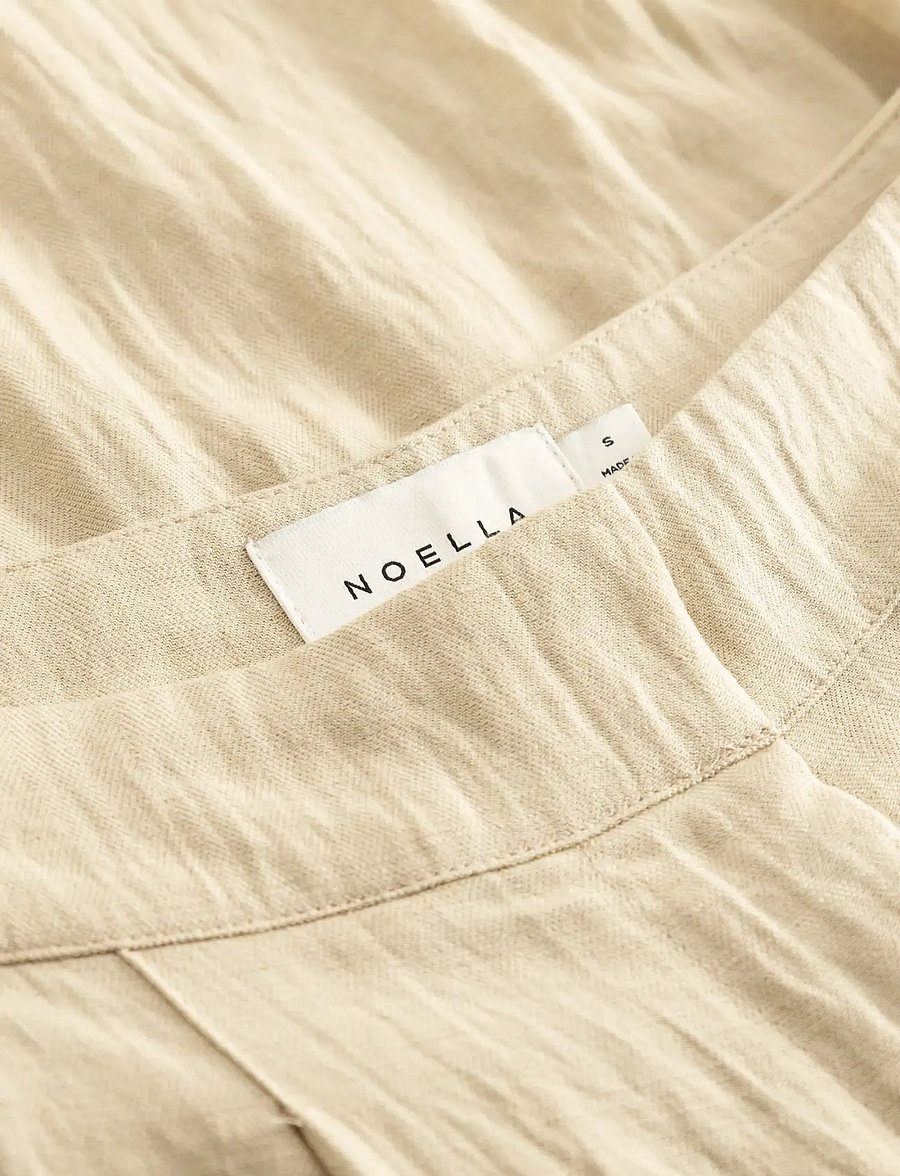Noella - N-Kazia MW Pants - hosen mit weitem bein - oyster - 2