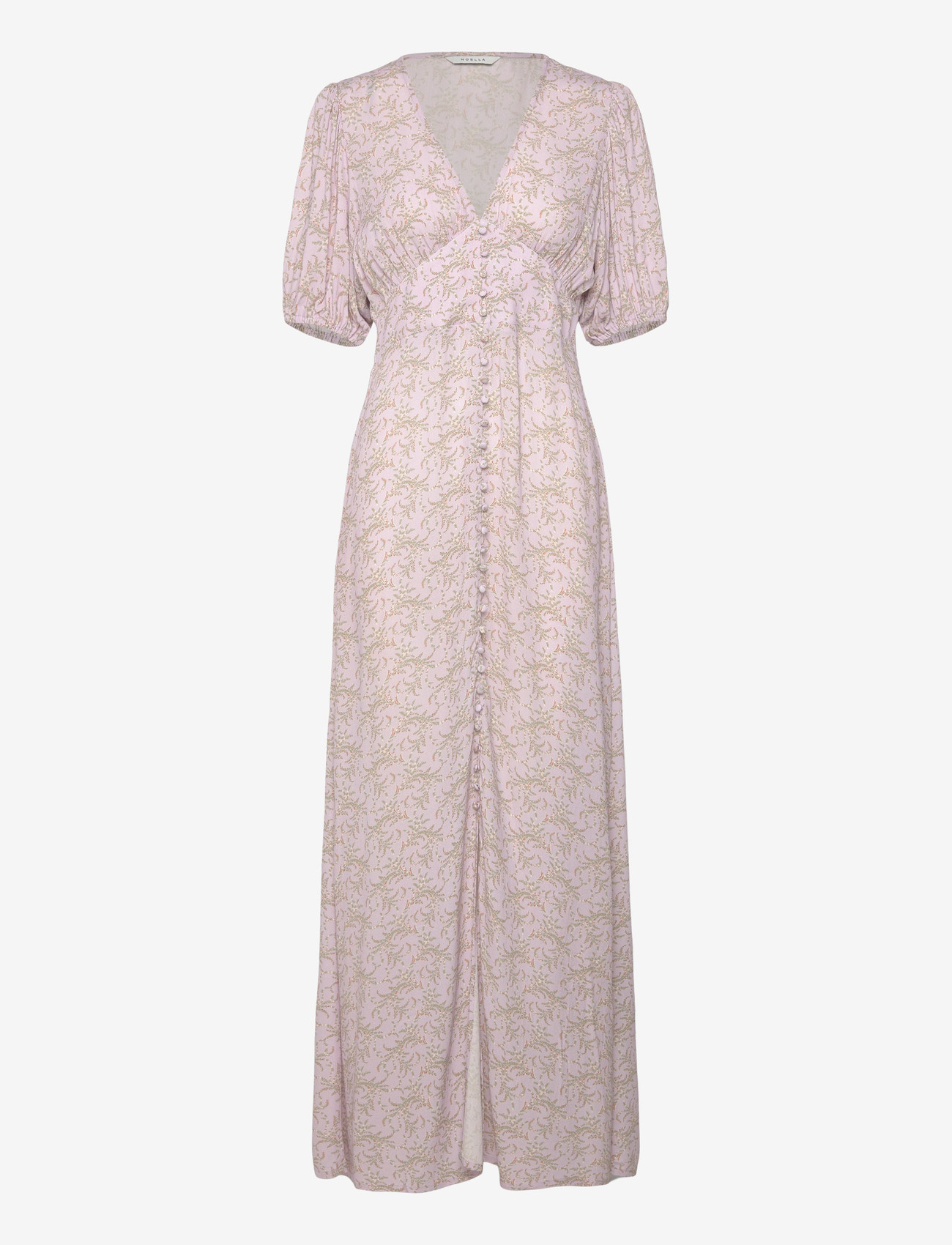 Noella - N-Lilith SS Maxi Dress - maksimekot - dolley pink print - 0