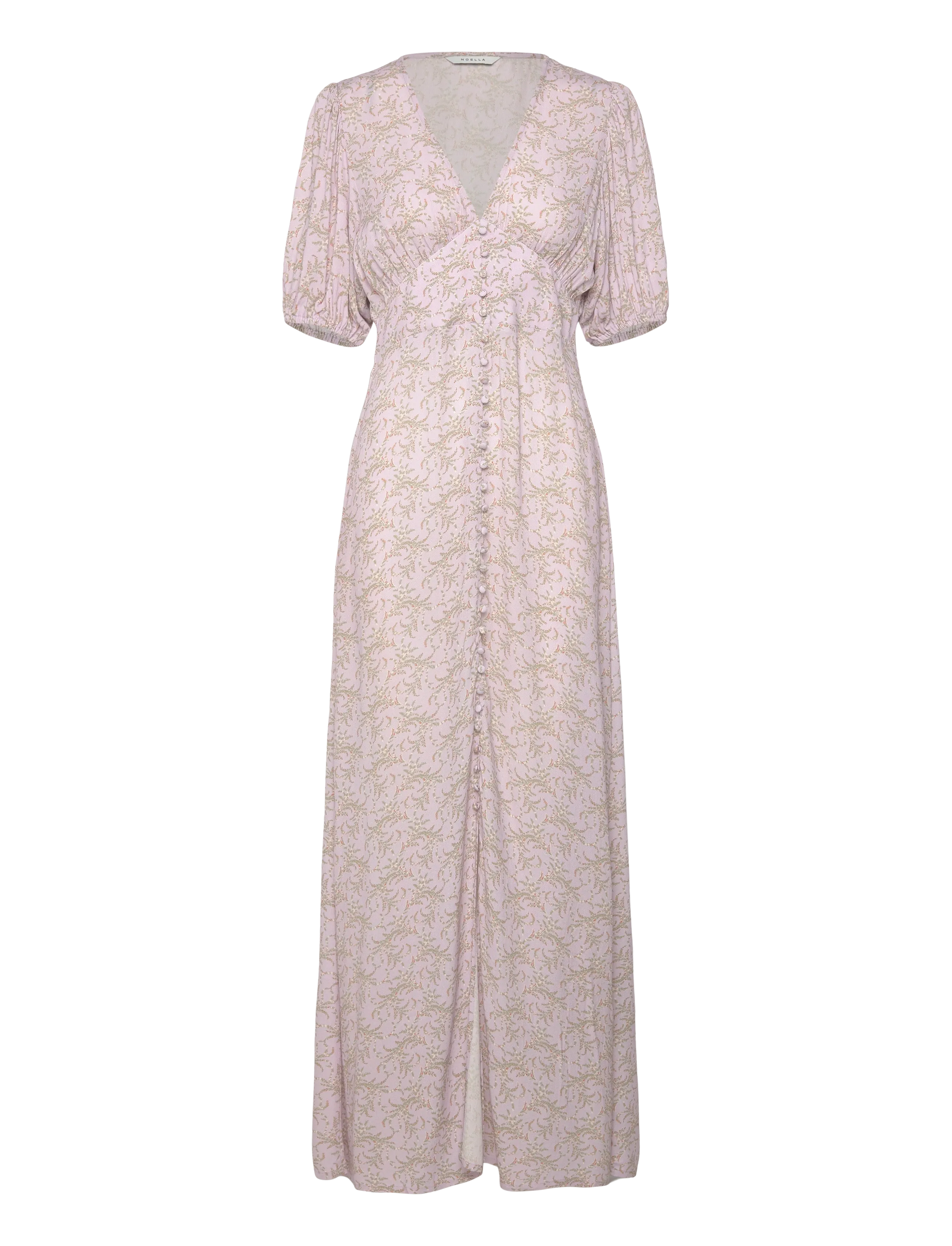 Noella N-Lilith SS Maxi Dress - Nordischer Stil - DOLLEY PINK PRINT / pink/rose
