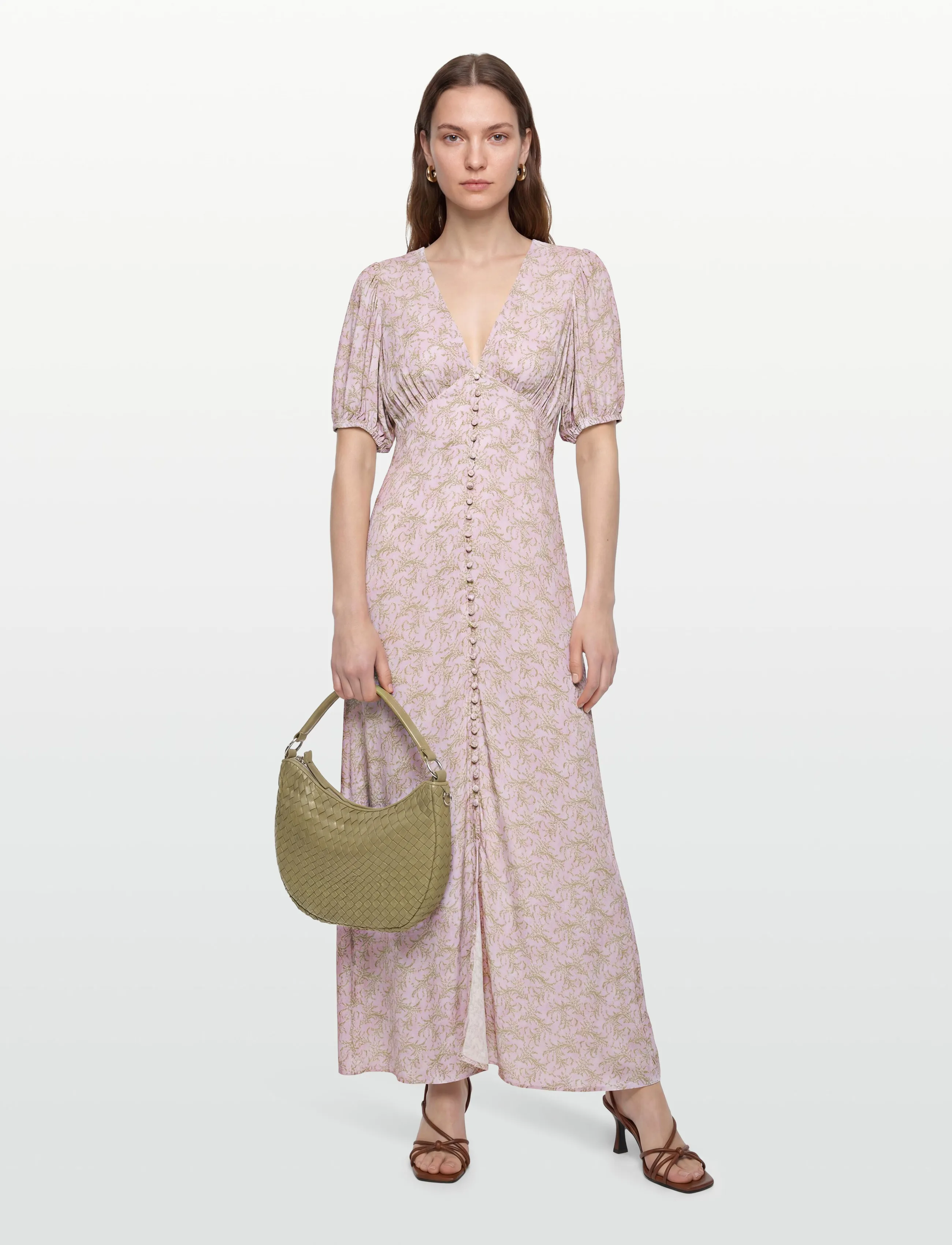 Noella N-Lilith SS Maxi Dress - Kleider - DOLLEY PINK PRINT / pink/rose
