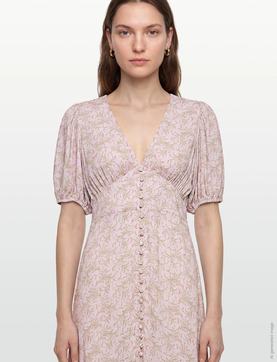Noella - N-Lilith SS Maxi Dress - zomerjurken - dolley pink print - 3