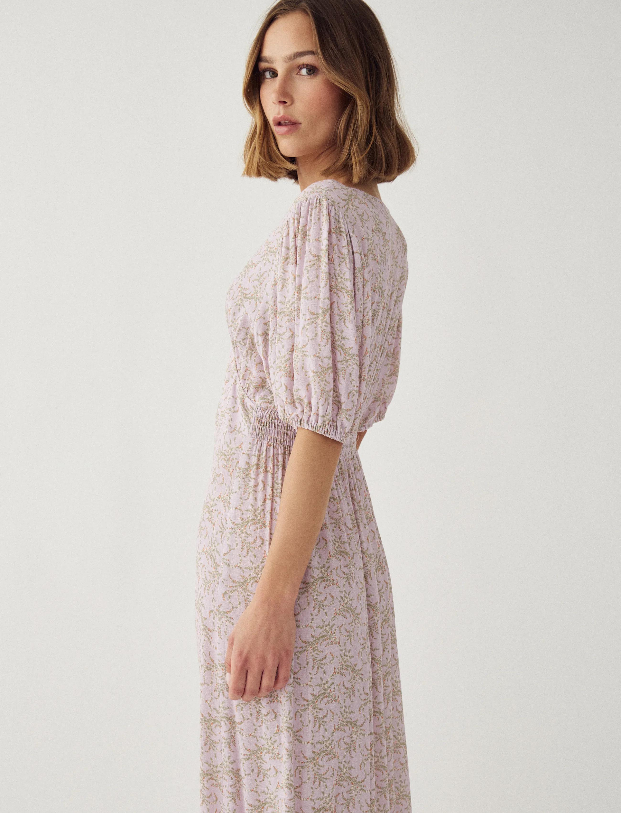 Noella - N-Lilith SS Maxi Dress - suvekleidid - dolley pink print - 5