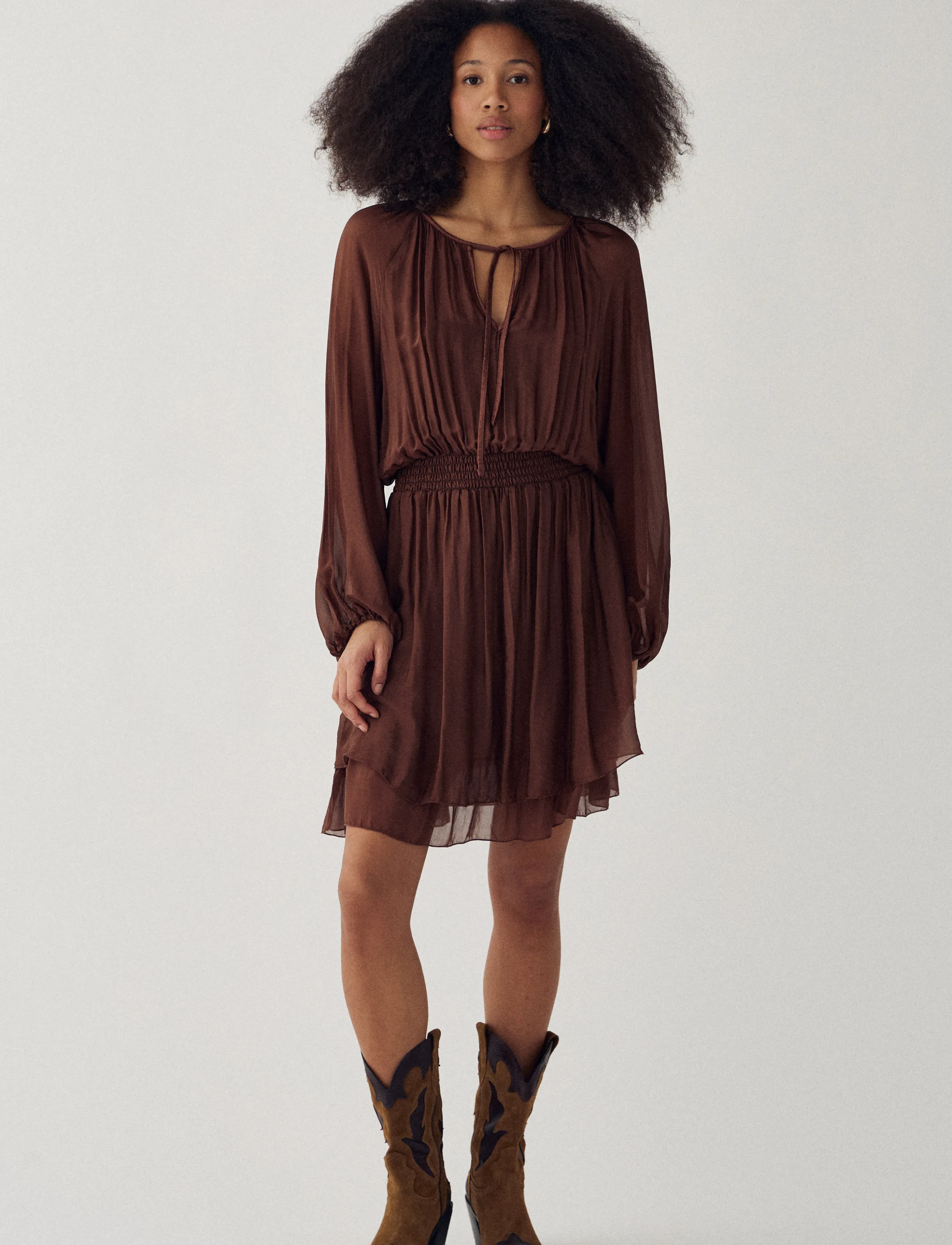 Noella N-Mariel Dress, S/M, Dresses, Braun - Short Frauen