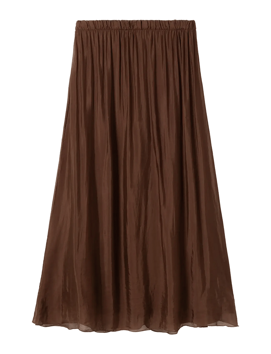 Noella - N-Makoa Skirt - maxi nederdele - chocolate - 1