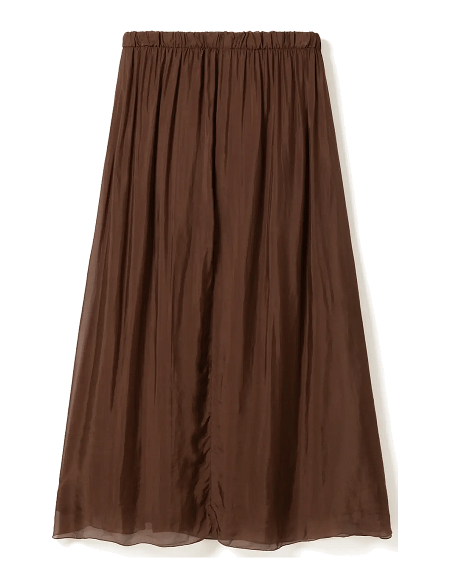 Noella - N-Makoa Skirt - maxi nederdele - chocolate - 2