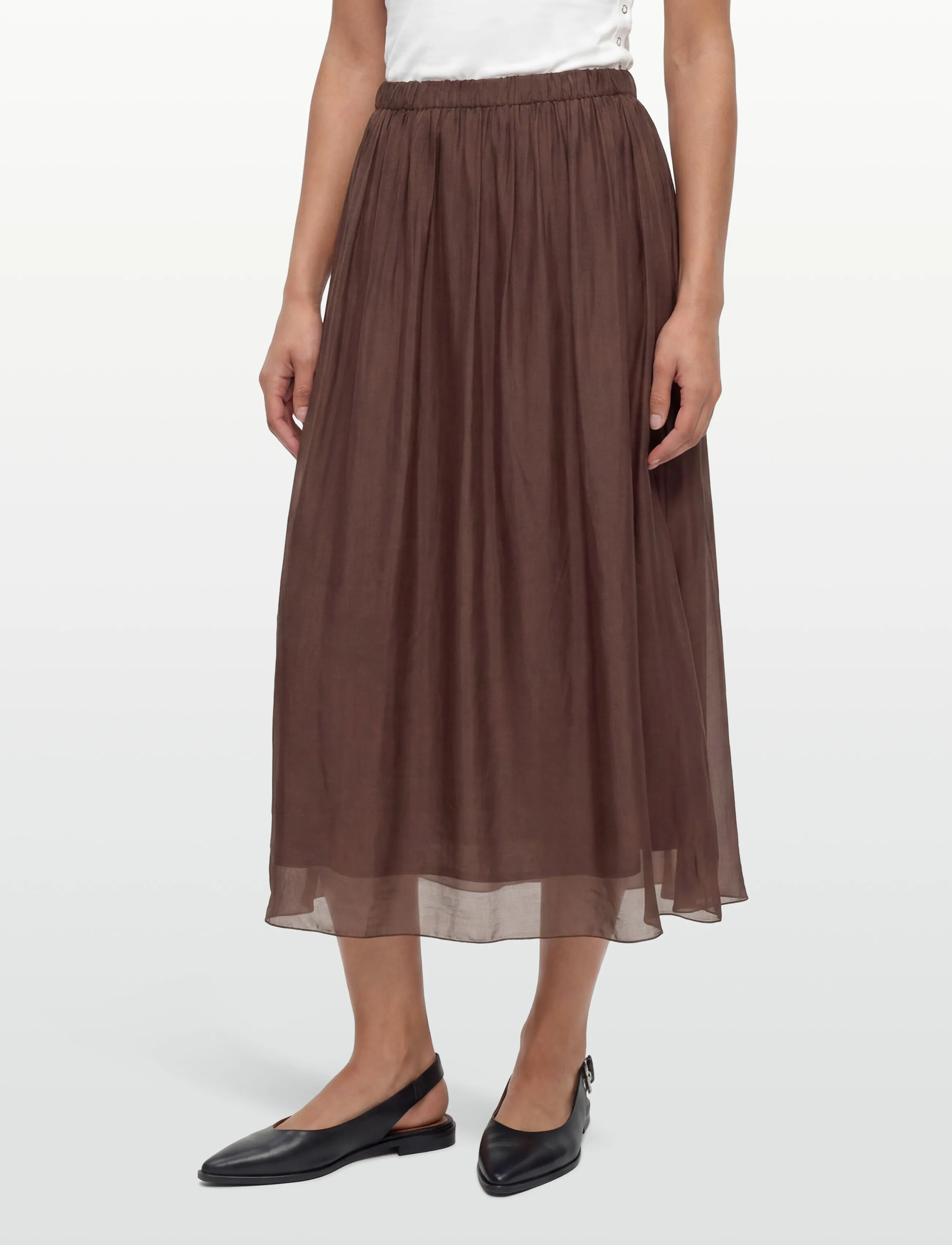 Noella - N-Makoa Skirt - maxi röcke - chocolate - 3