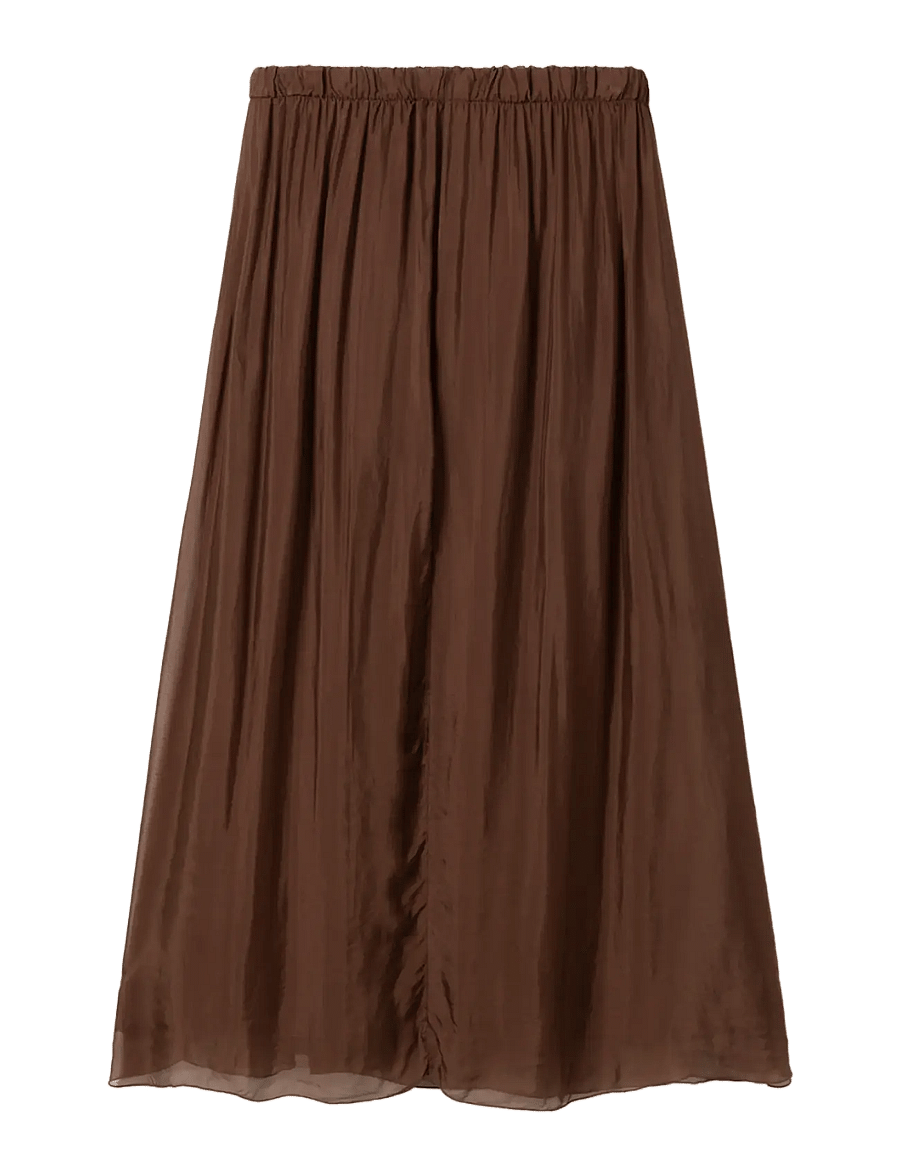 Noella - N-Makoa Skirt - maxikjolar - chocolate - 3