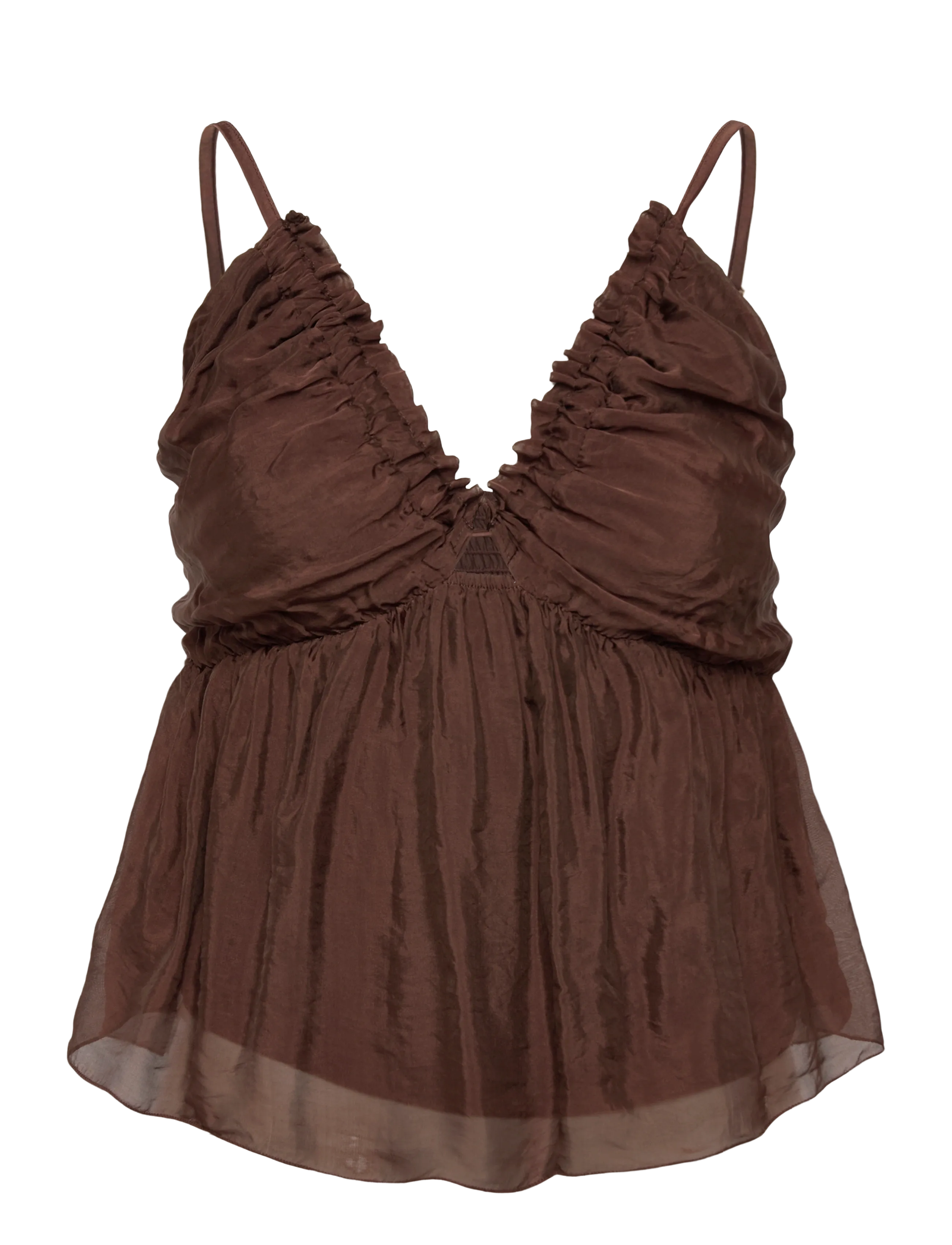 Noella N-Moira Top - Clothing - CHOCOLATE / brown