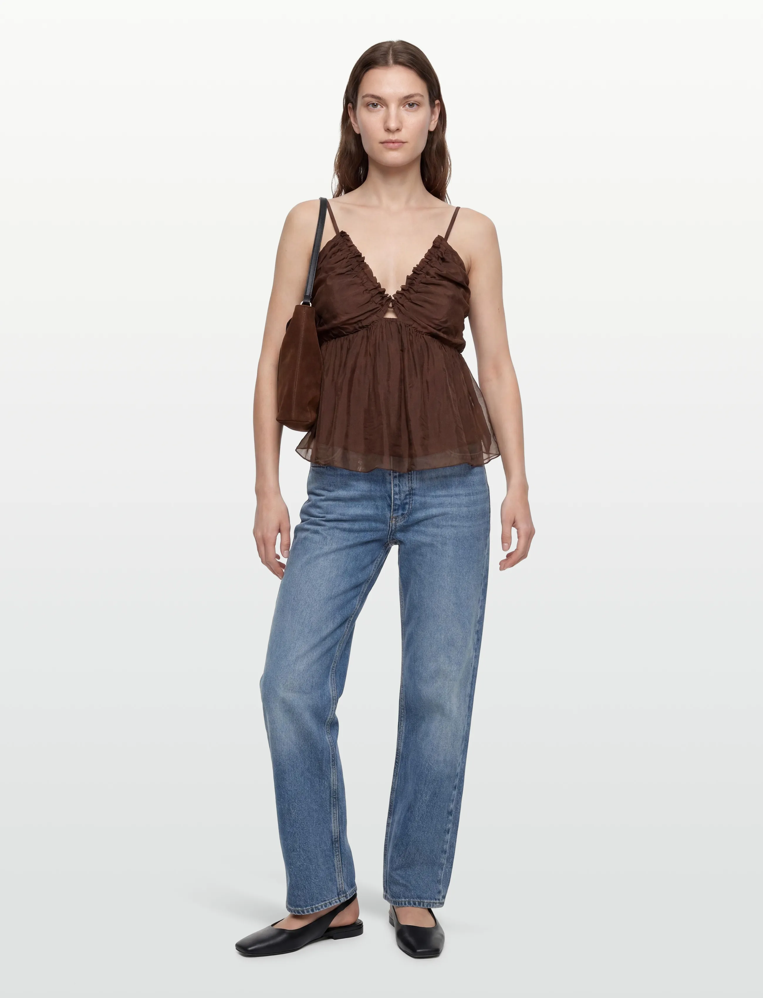 Noella N-Moira Top, XS/S, T-shirts & Oberteile, Braun - Sleeveless, Frauen