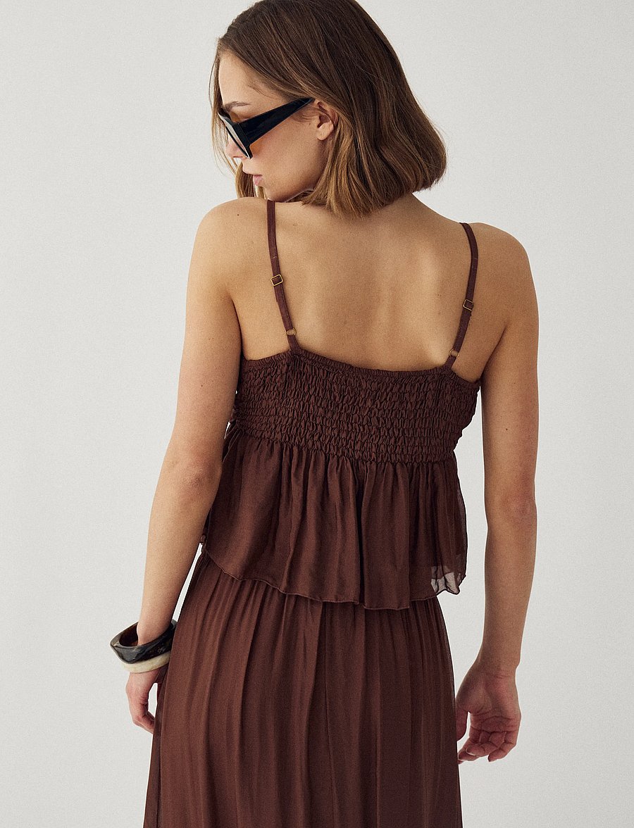 Noella - N-Moira Top - Ärmellose blusen - chocolate - 4
