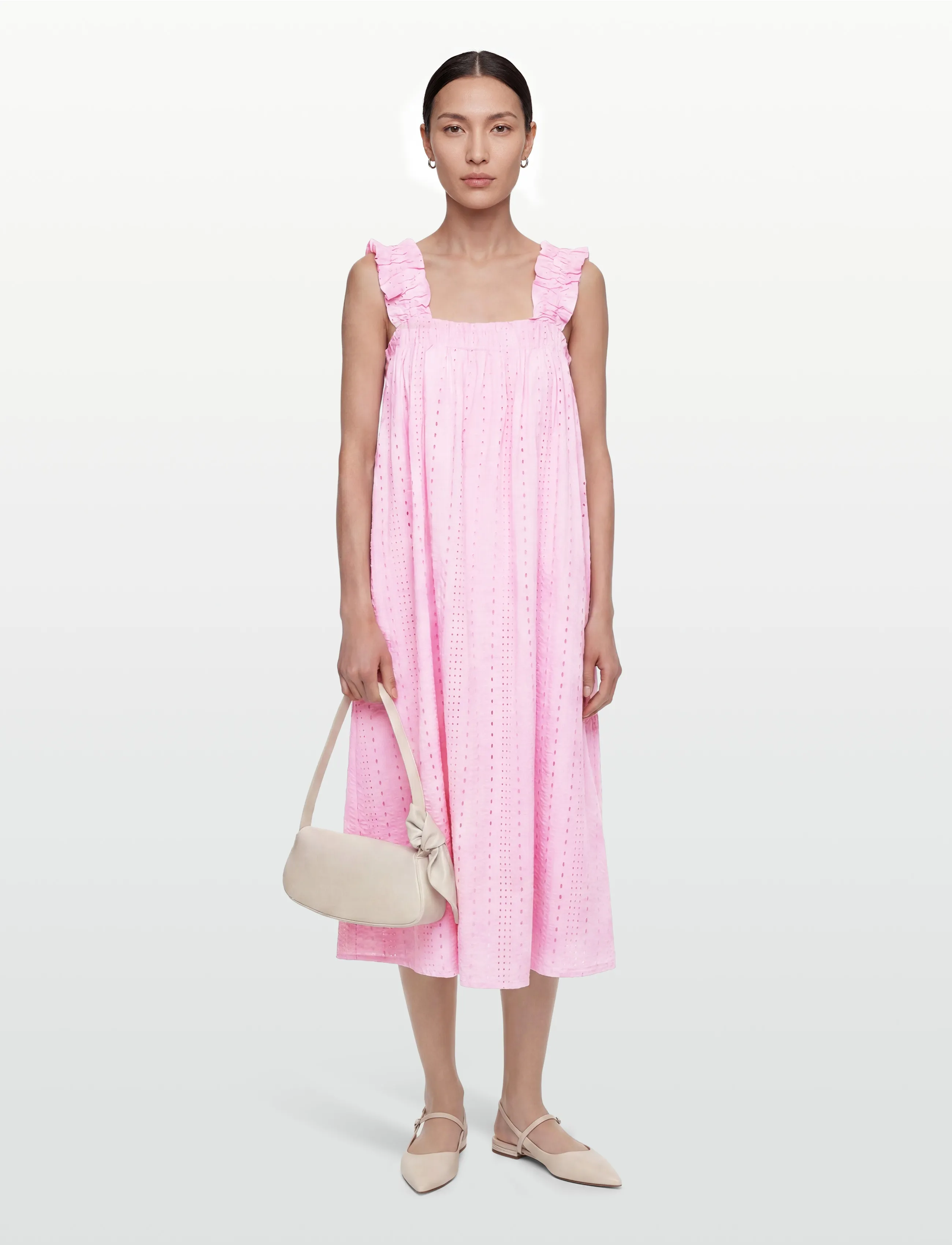 Noella N-Marli Dress - Mekot - BABY PINK / pink/rose