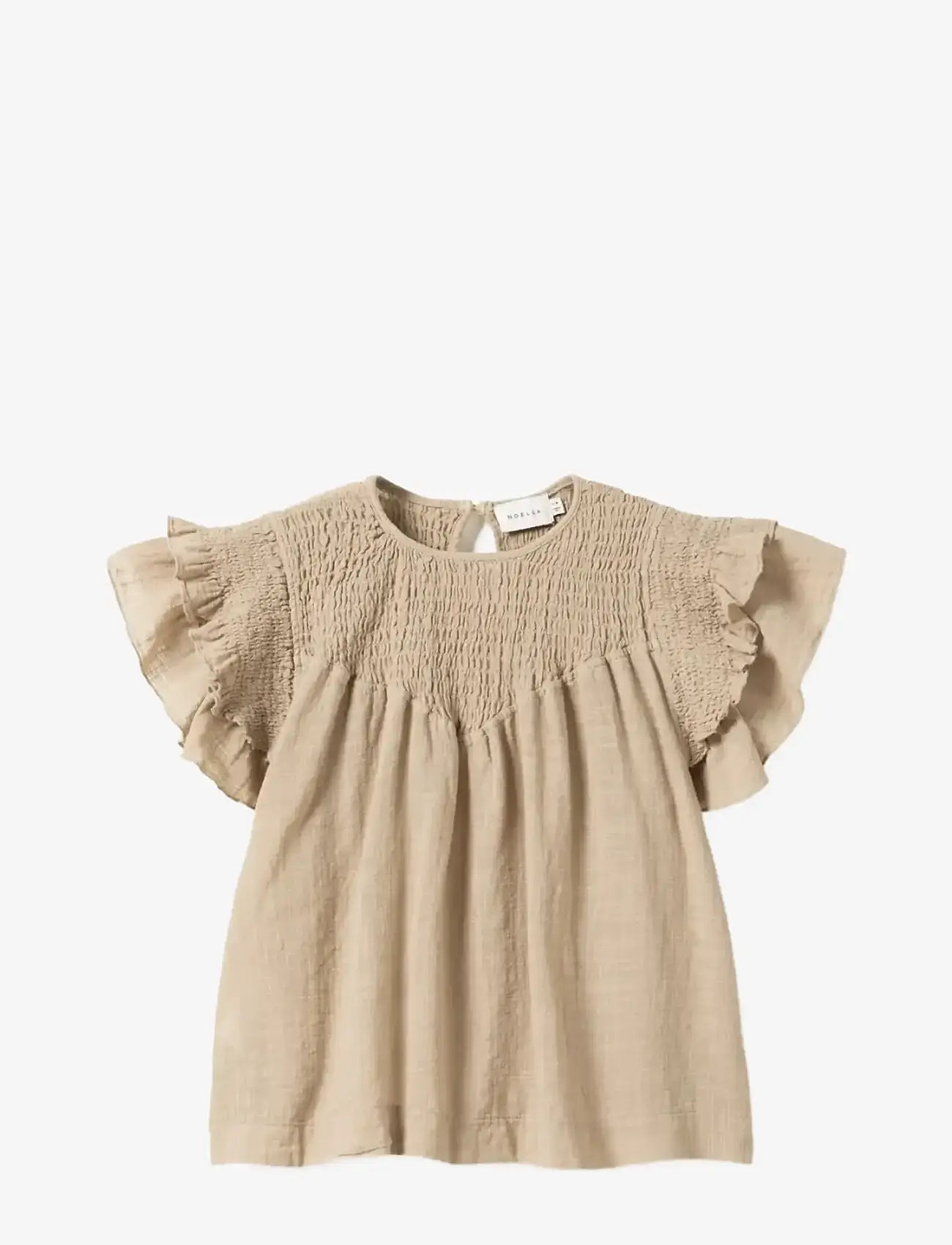Noella - N-Maura Blouse - kortærmede bluser - grey ivory - 1