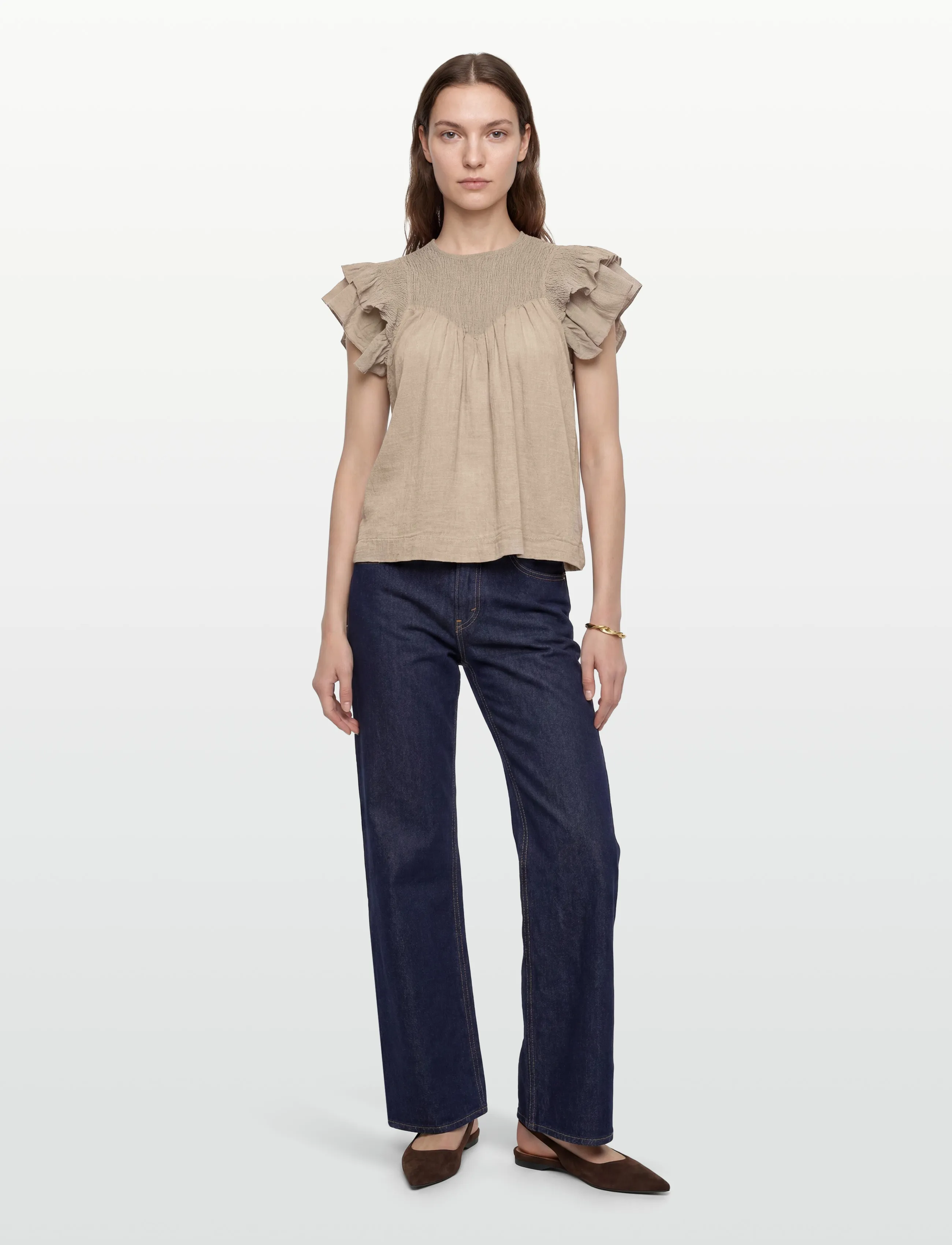 Noella N-Maura Blouse - Blusen - GREY IVORY / beige
