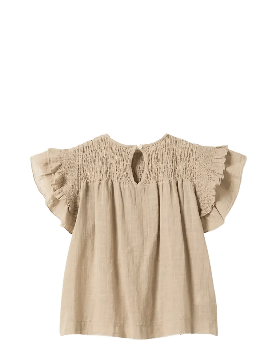 Noella - N-Maura Blouse - palaidinės trumpomis rankovėmis - grey ivory - 2