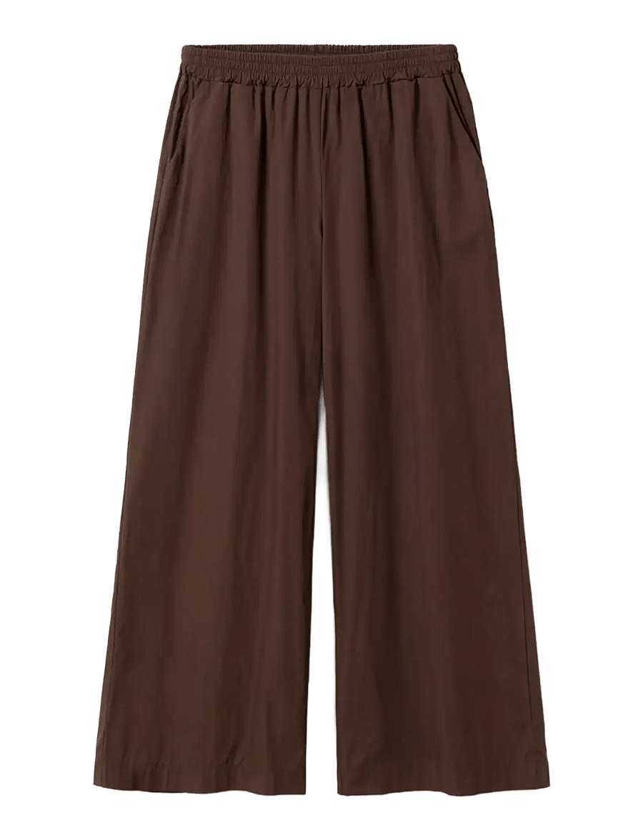Noella - N-Maurice MW Pants - hosen mit weitem bein - chocolate - 1