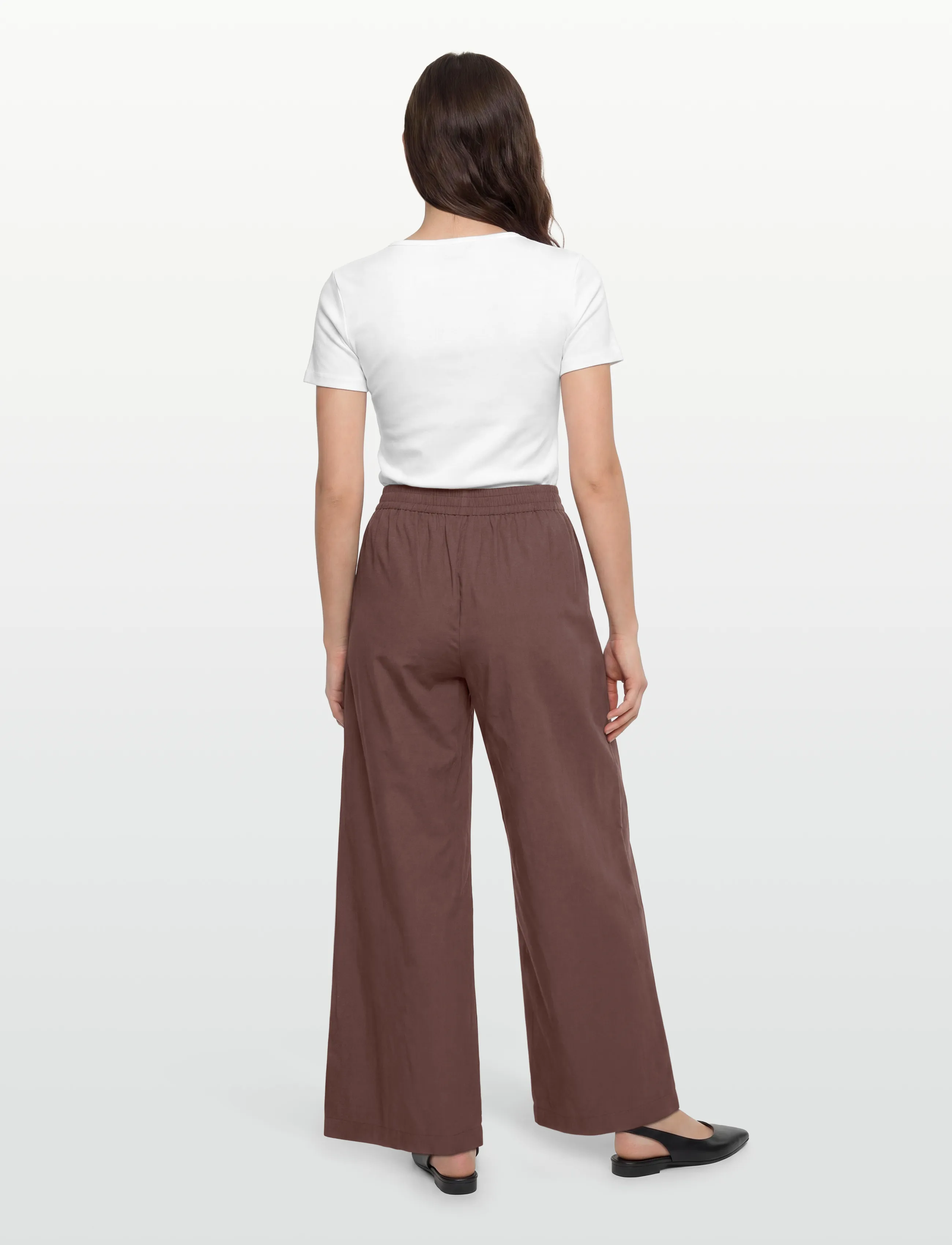 Noella - N-Maurice MW Pants - vida byxor - chocolate - 4
