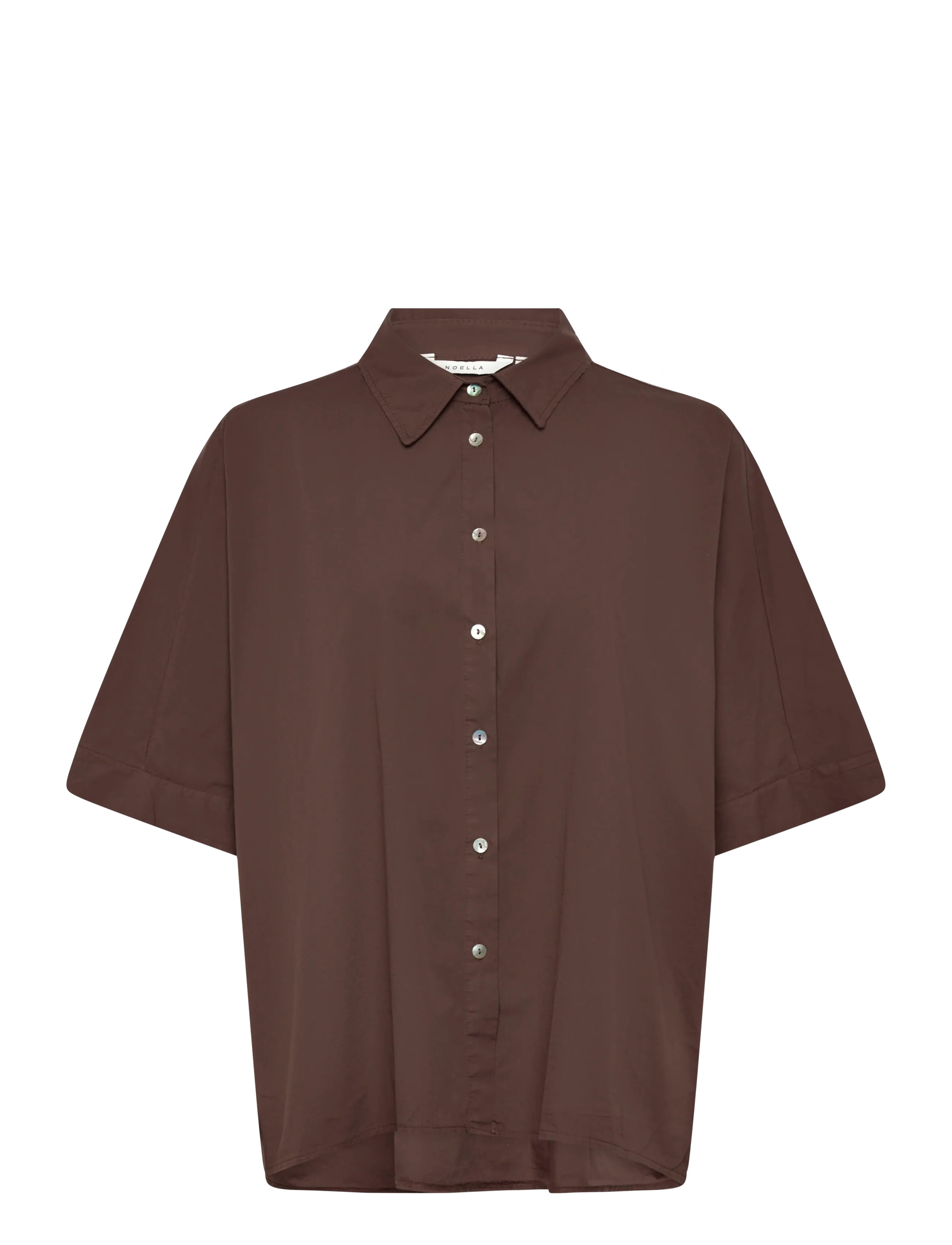 Noella N-Maizie Shirt - Modern femininity - CHOCOLATE / brown