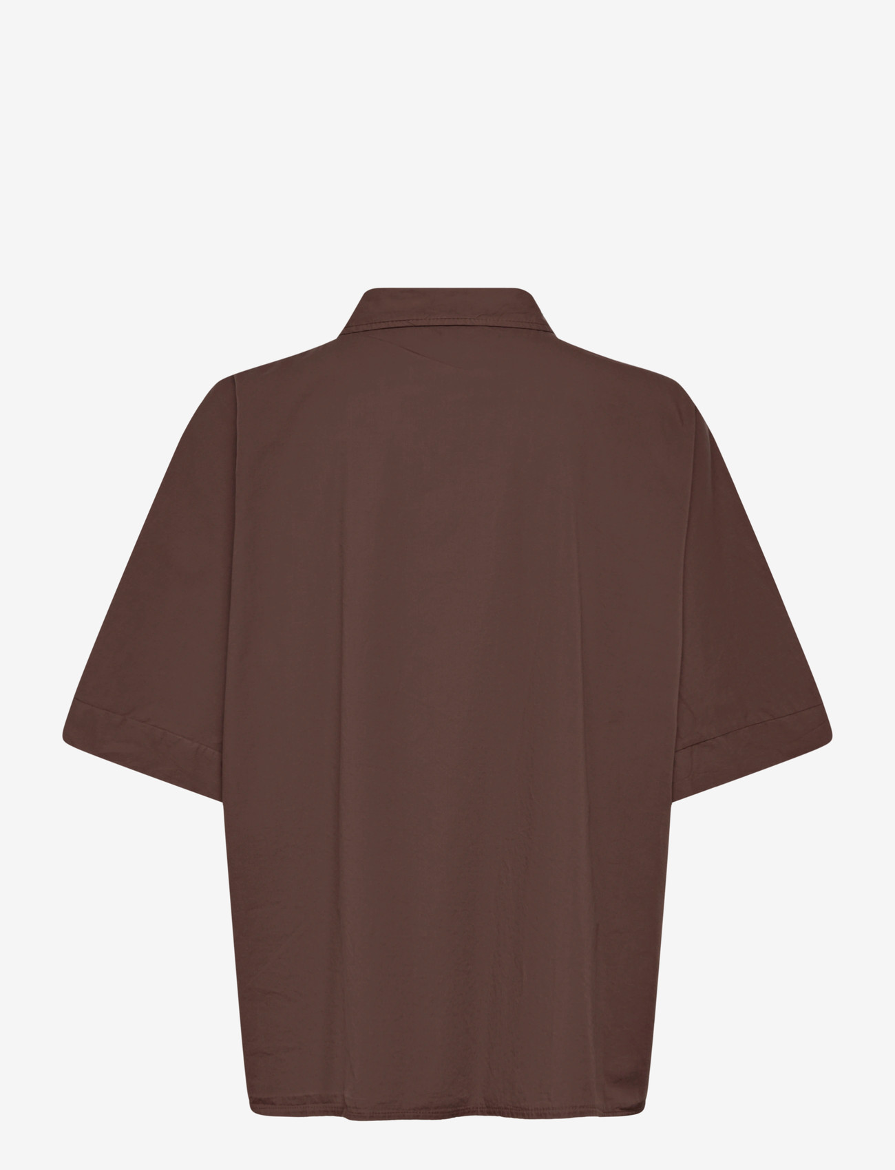 Noella - N-Maizie Shirt - kortærmede skjorter - chocolate - 2