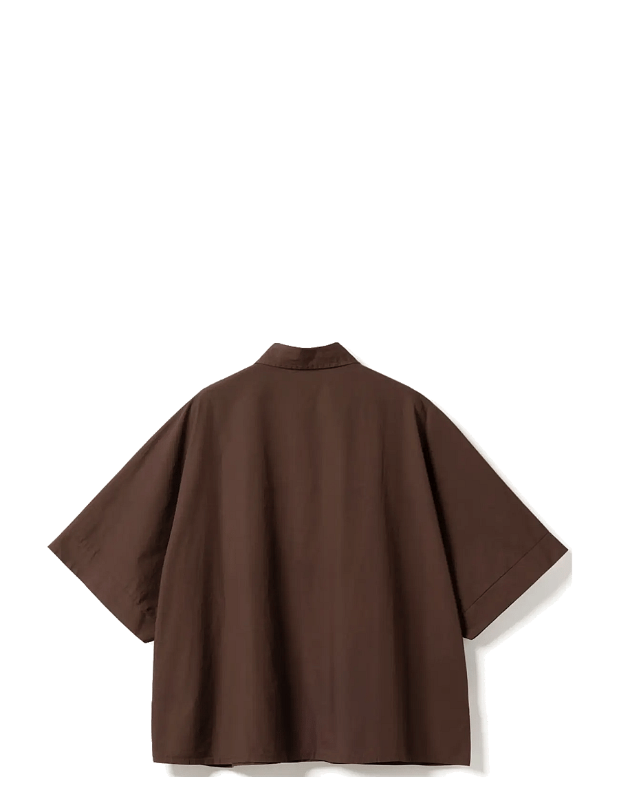 Noella - N-Maizie Shirt - kurzärmlige hemden - chocolate - 2