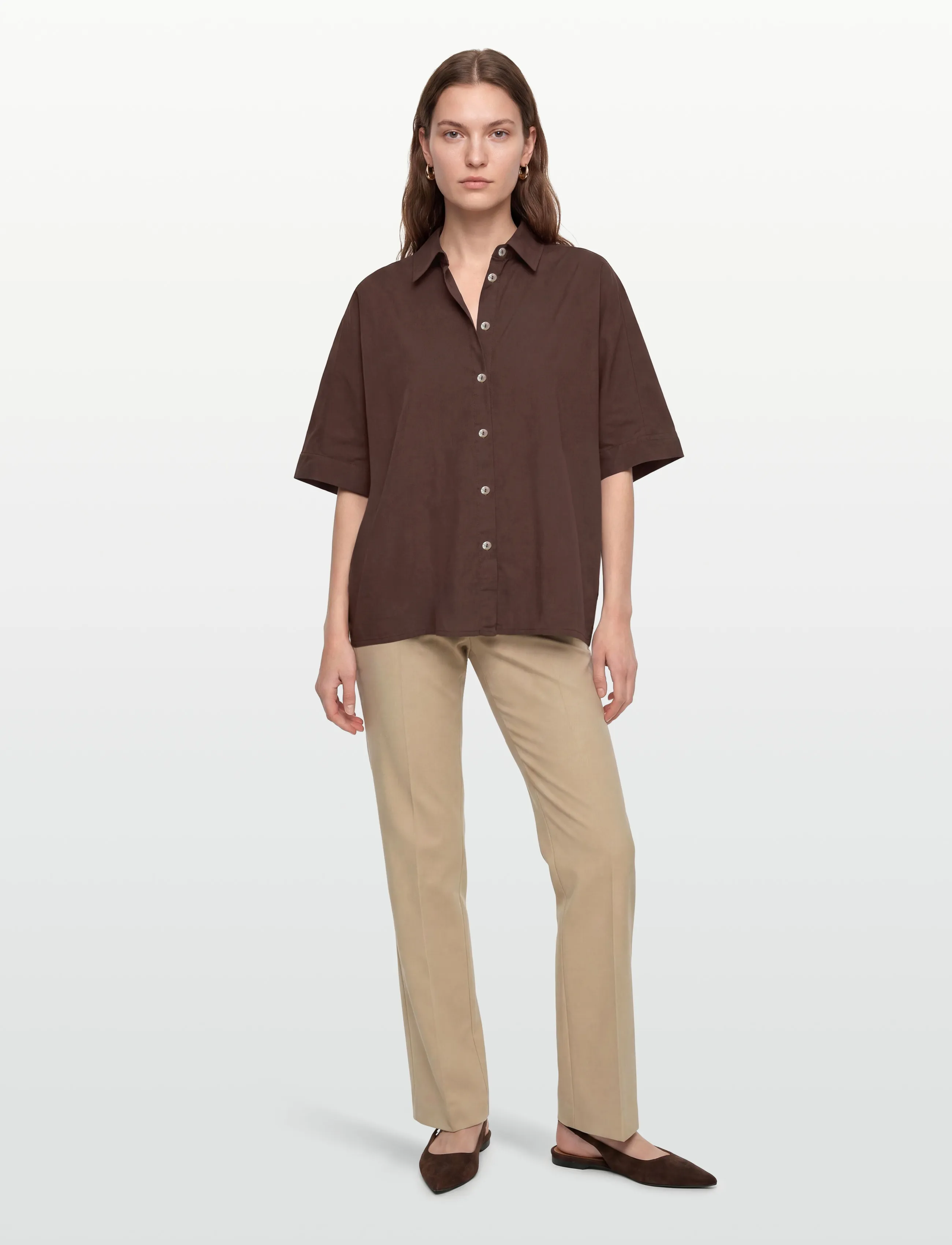 Noella N-Maizie Shirt - Koszule - CHOCOLATE / brown