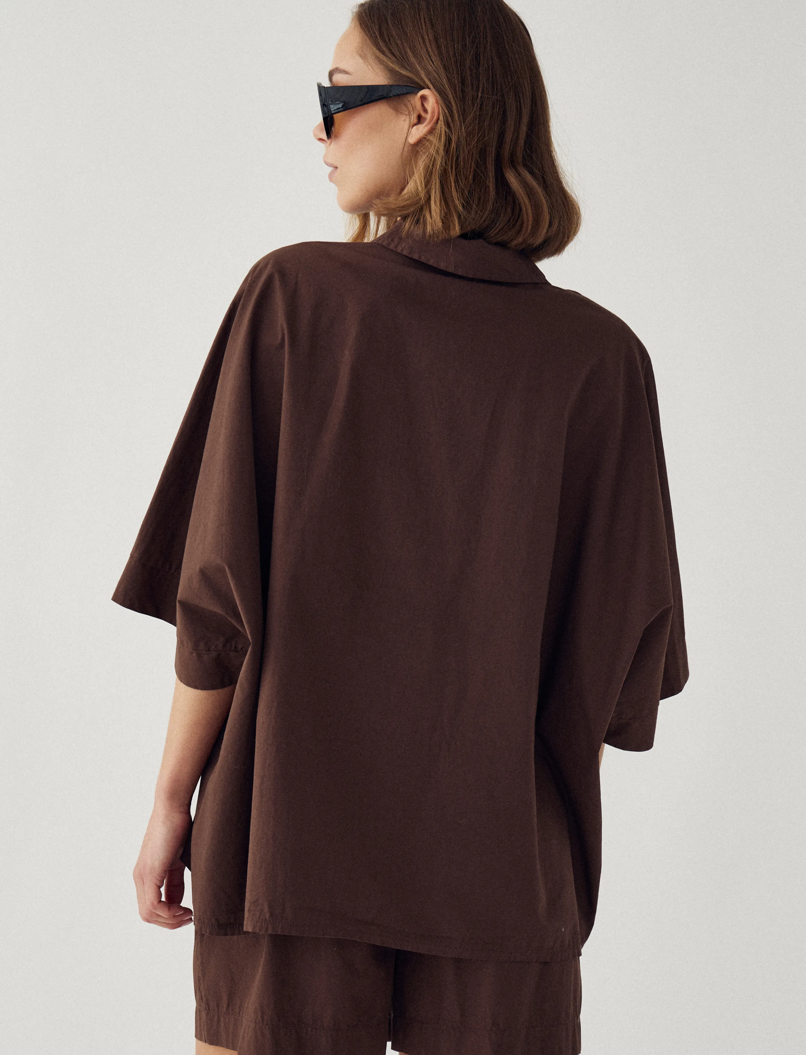 Noella - N-Maizie Shirt - kurzärmlige hemden - chocolate - 3